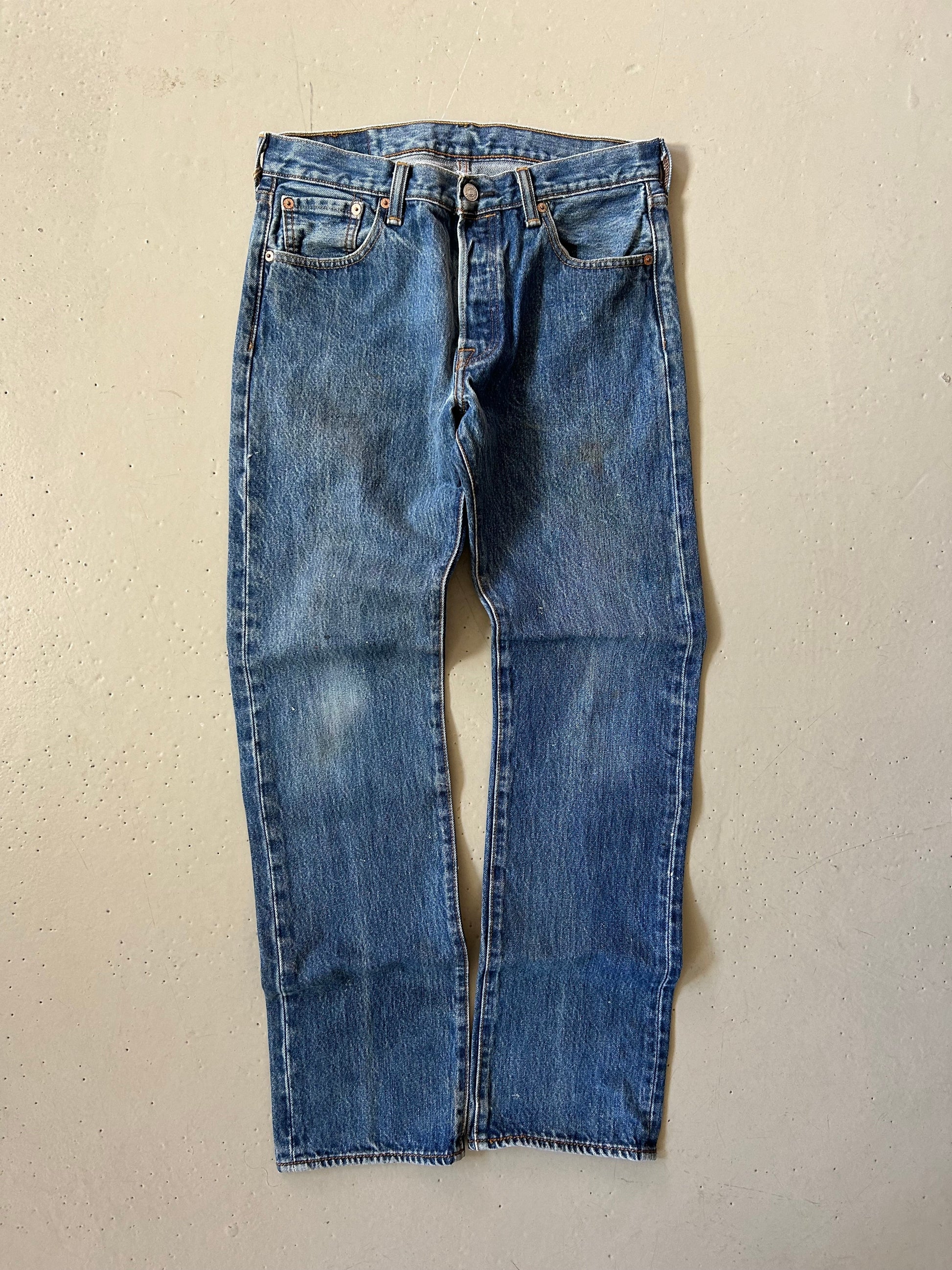Levi’s 501 vintage jeans W30/L32 – klassisk straight fit denim blå 90’erne - Re:Junk Vintage