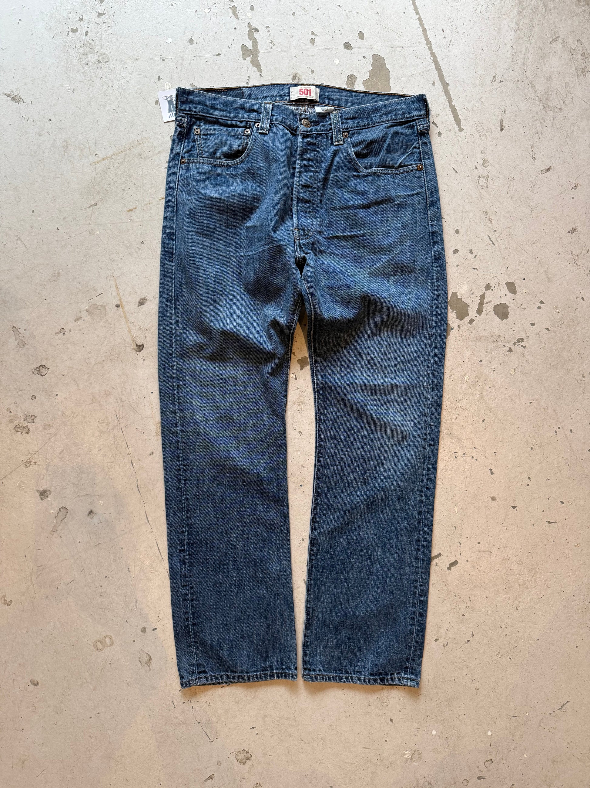 Levi’s 501 vintage jeans W33/L32 – klassisk straight fit denim blå 90’erne - Re:Junk Vintage