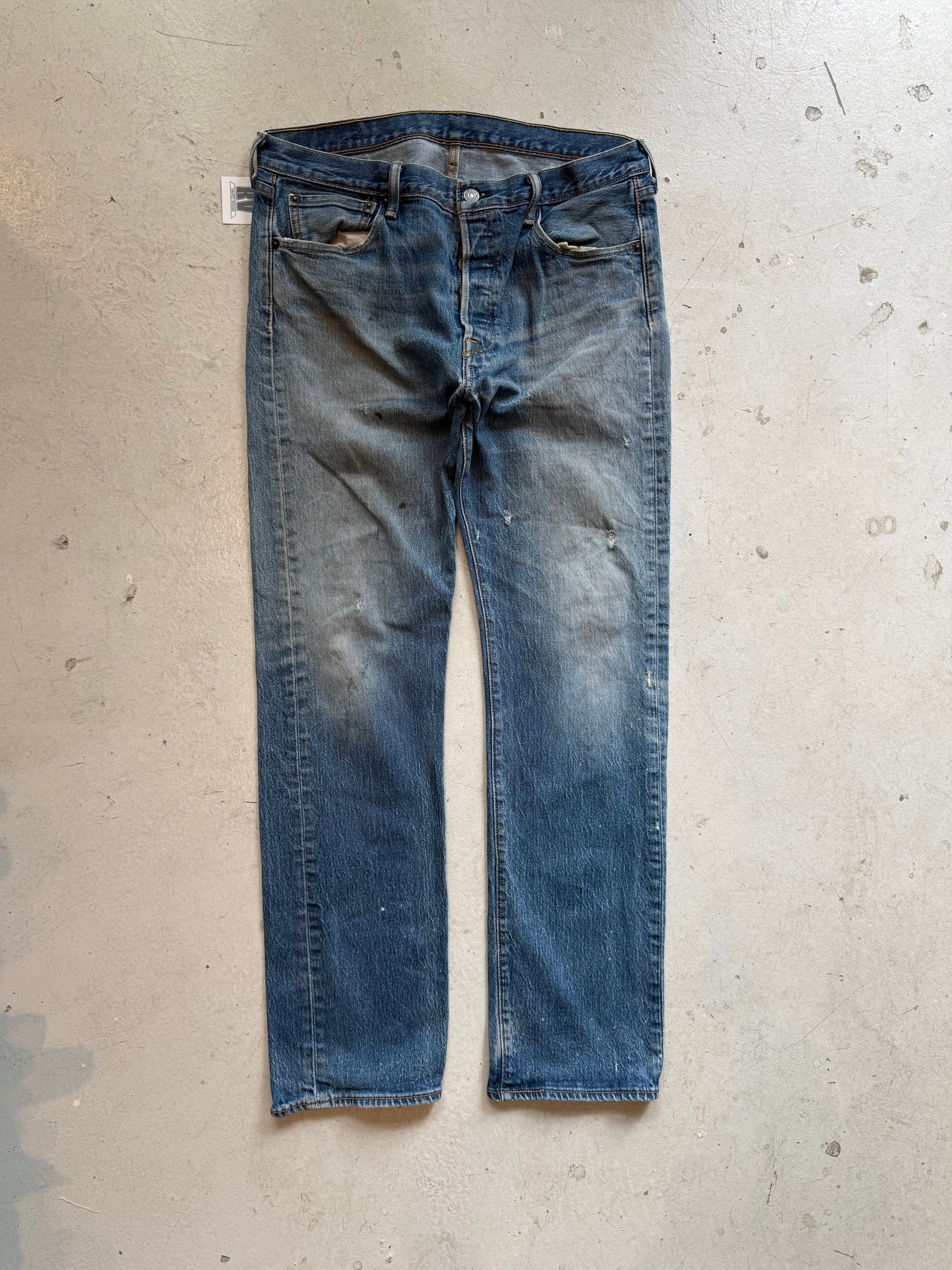 Levi’s 501 vintage jeans W34/L32 – klassisk straight fit denim blå 90’erne - Re:Junk Vintage