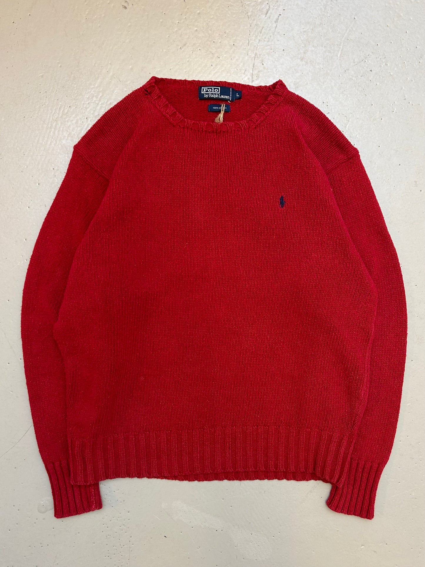 Ralph Lauren Vintage Striktrøje - Large - Re:Junk Vintage