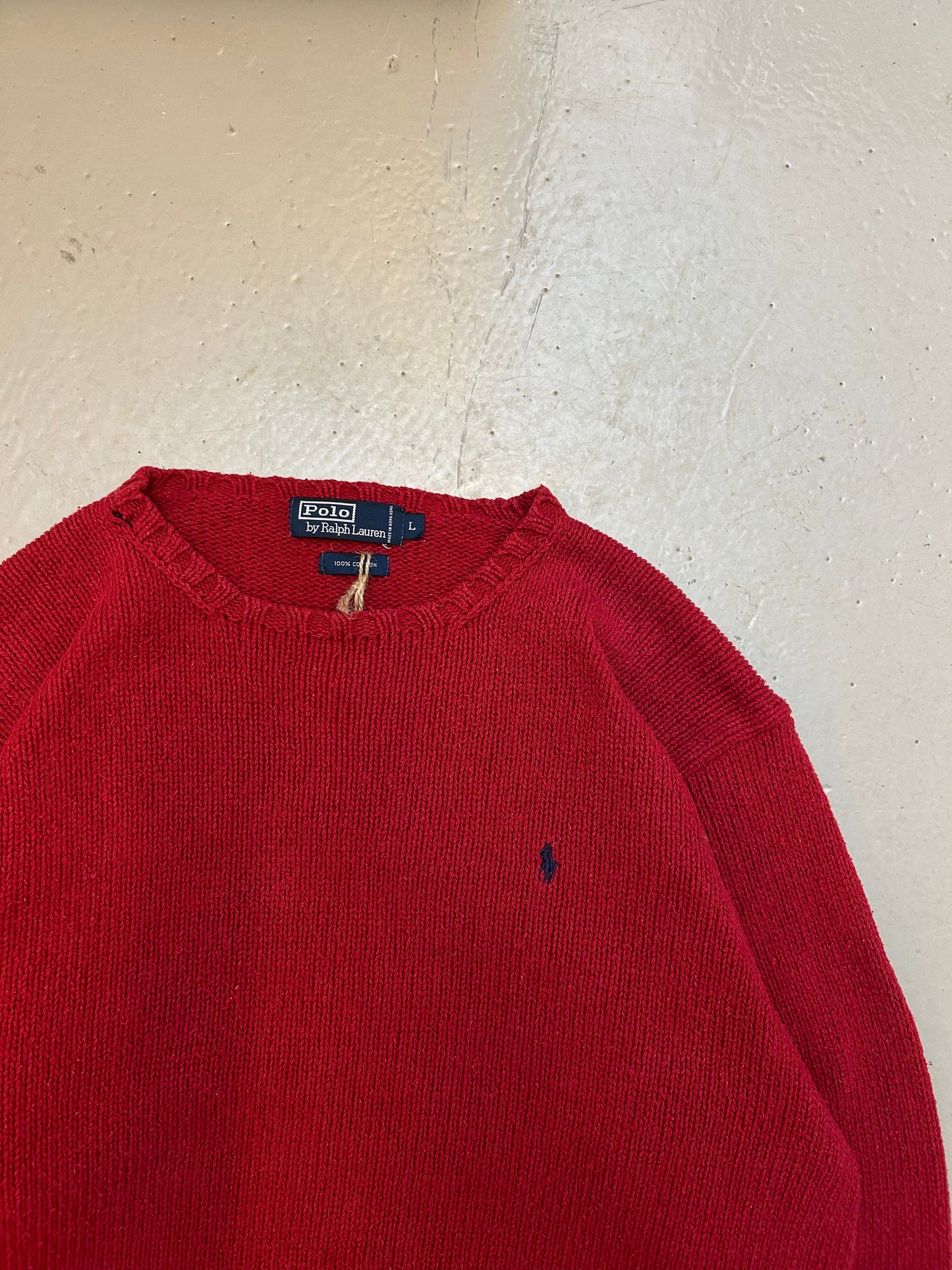 Ralph Lauren Vintage Striktrøje - Large - Re:Junk Vintage