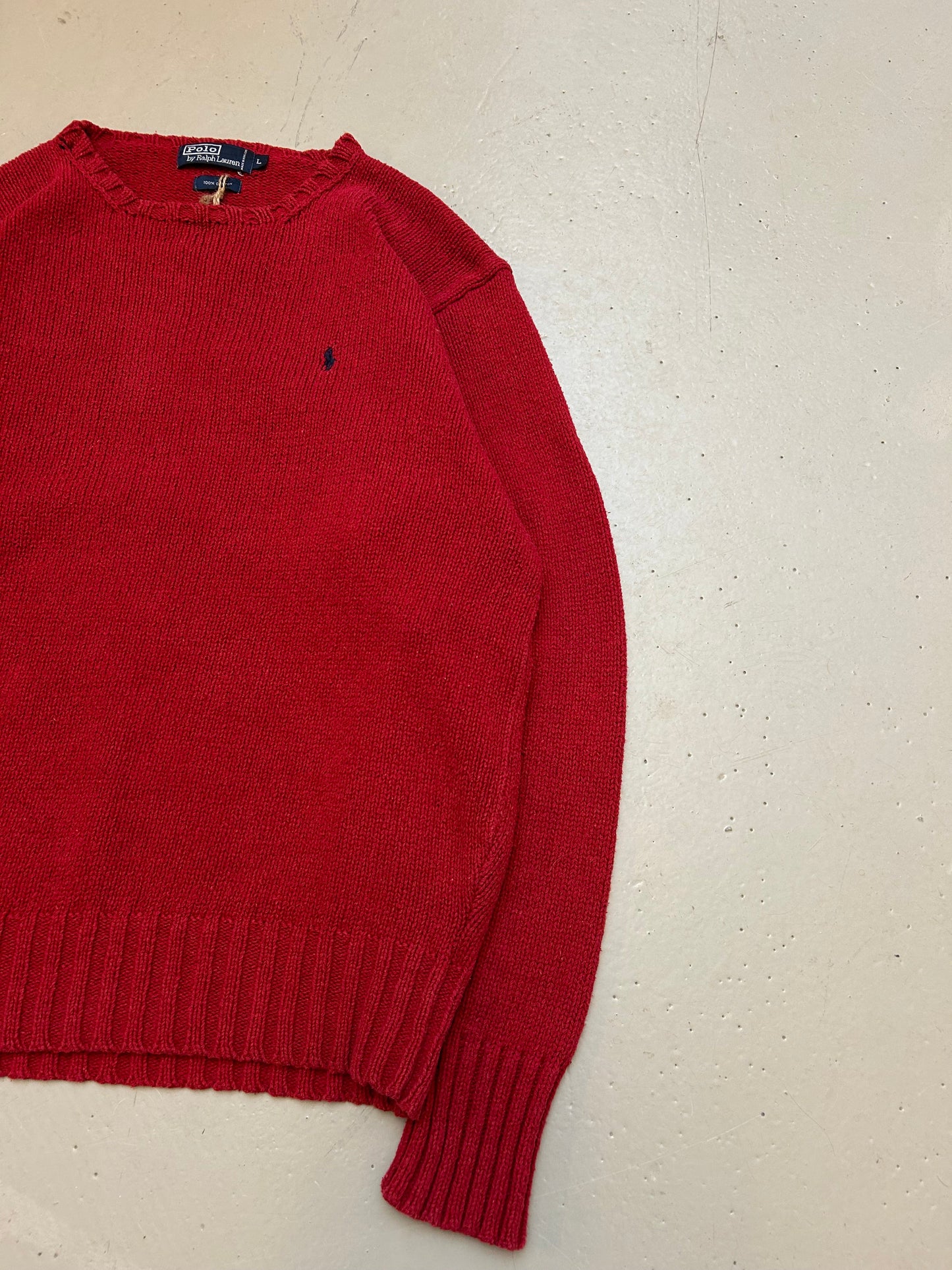 Ralph Lauren Vintage Striktrøje - Large - Re:Junk Vintage