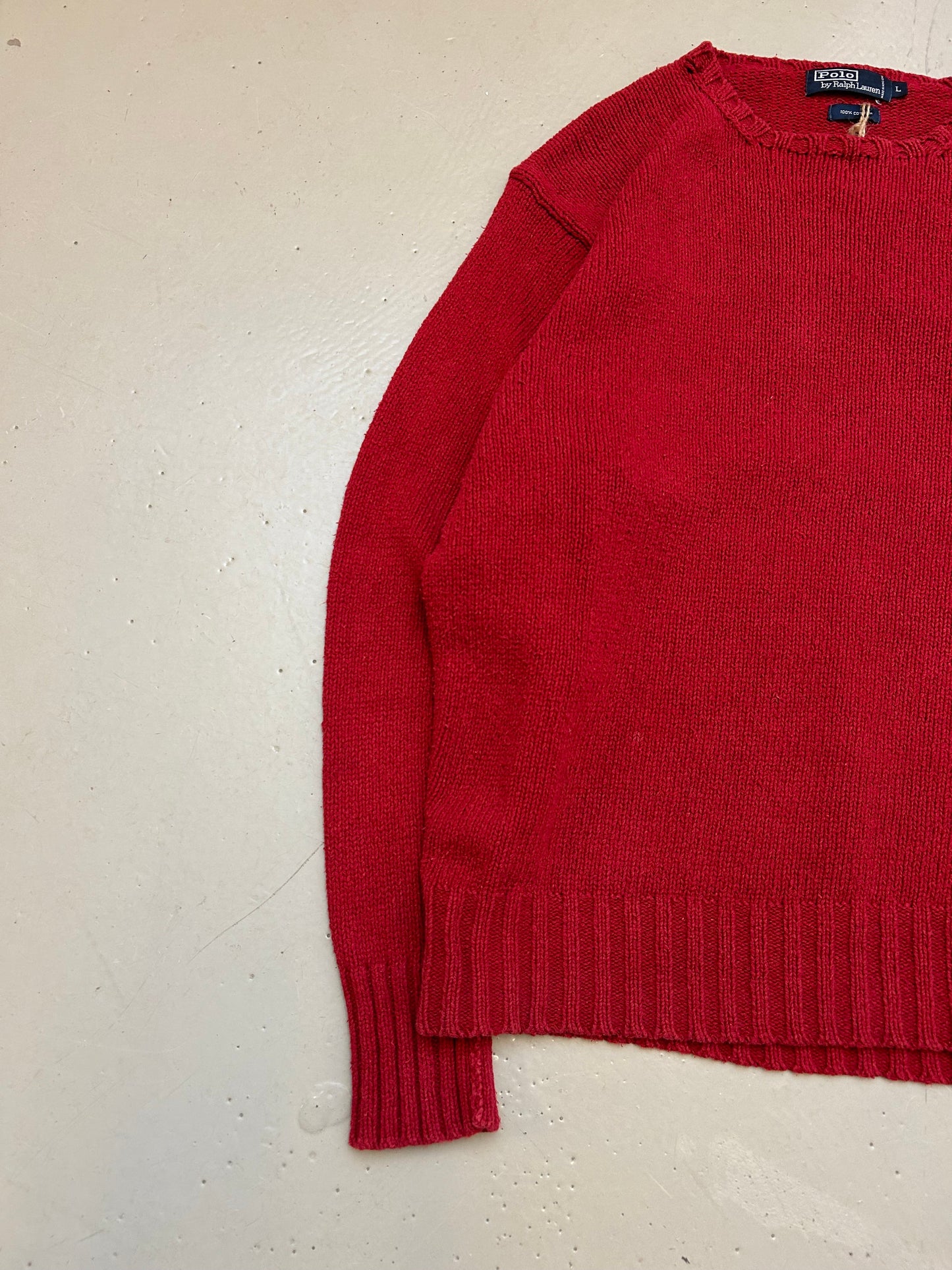 Ralph Lauren Vintage Striktrøje - Large - Re:Junk Vintage