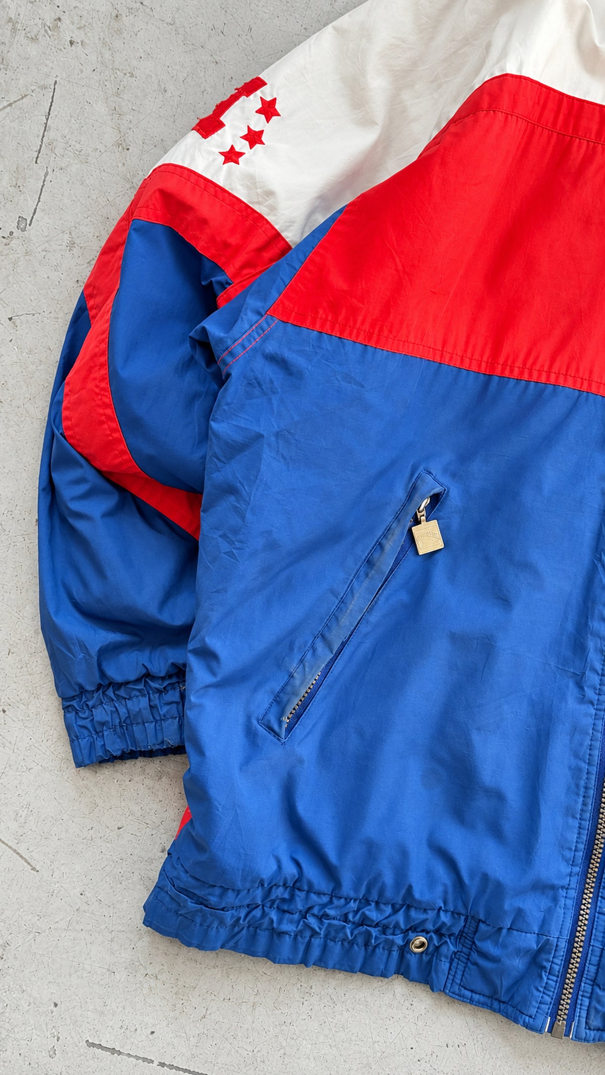 NFL jakke | Vintage New England Patriots | Blå/rød | XL