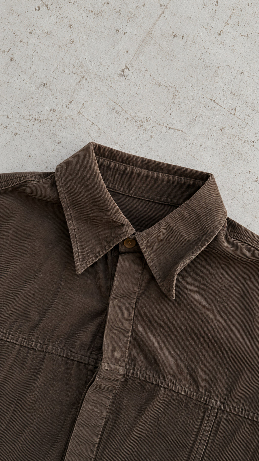 Fløjlsskjorte | Vintage Skjorte | Army | L