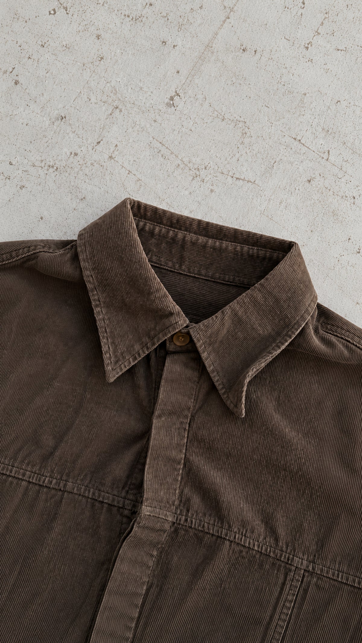 Fløjlsskjorte | Vintage Skjorte | Army | L
