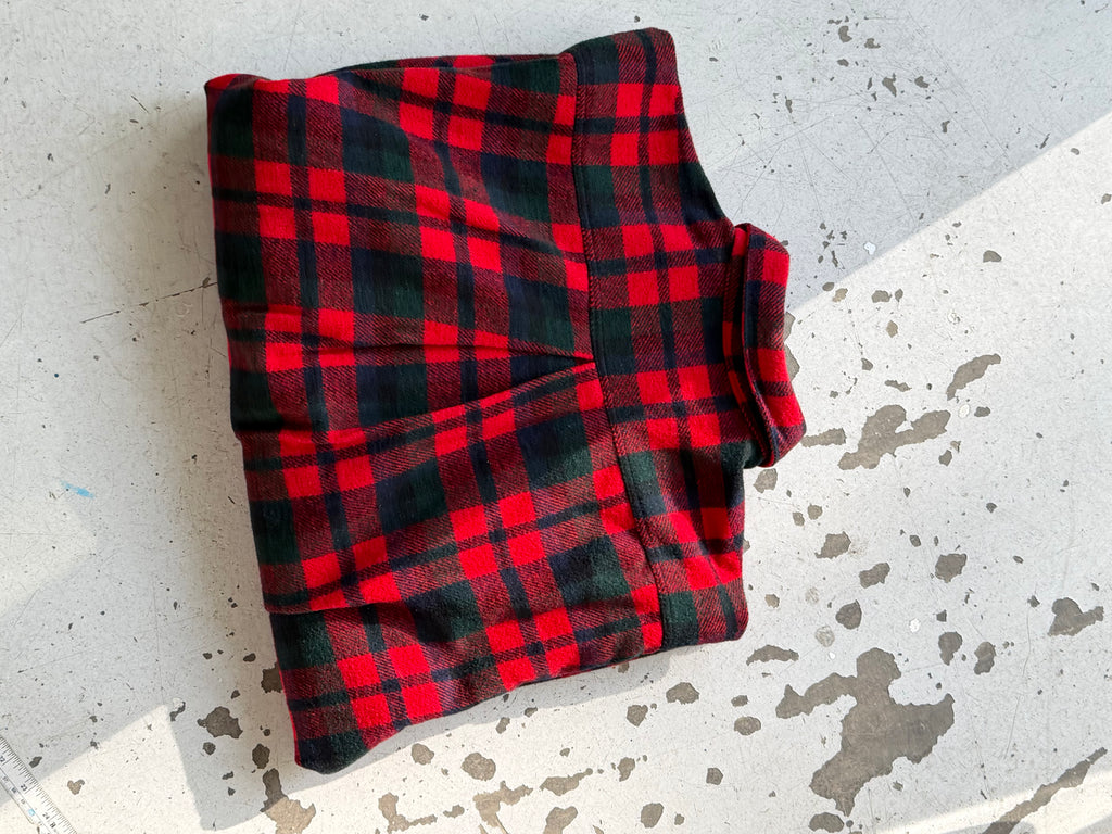 Wit Boy | Vintage flannelskjorte | rød/grøn | L
