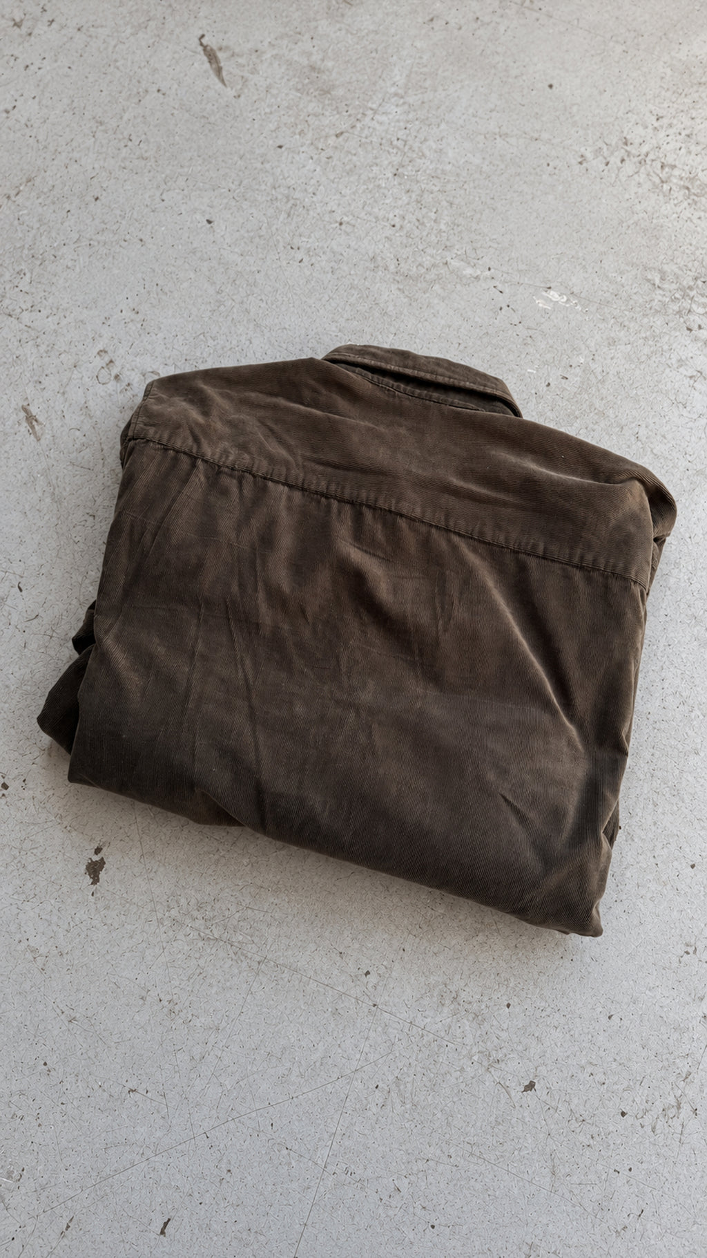 Fløjlsskjorte | Vintage Skjorte | Army | L