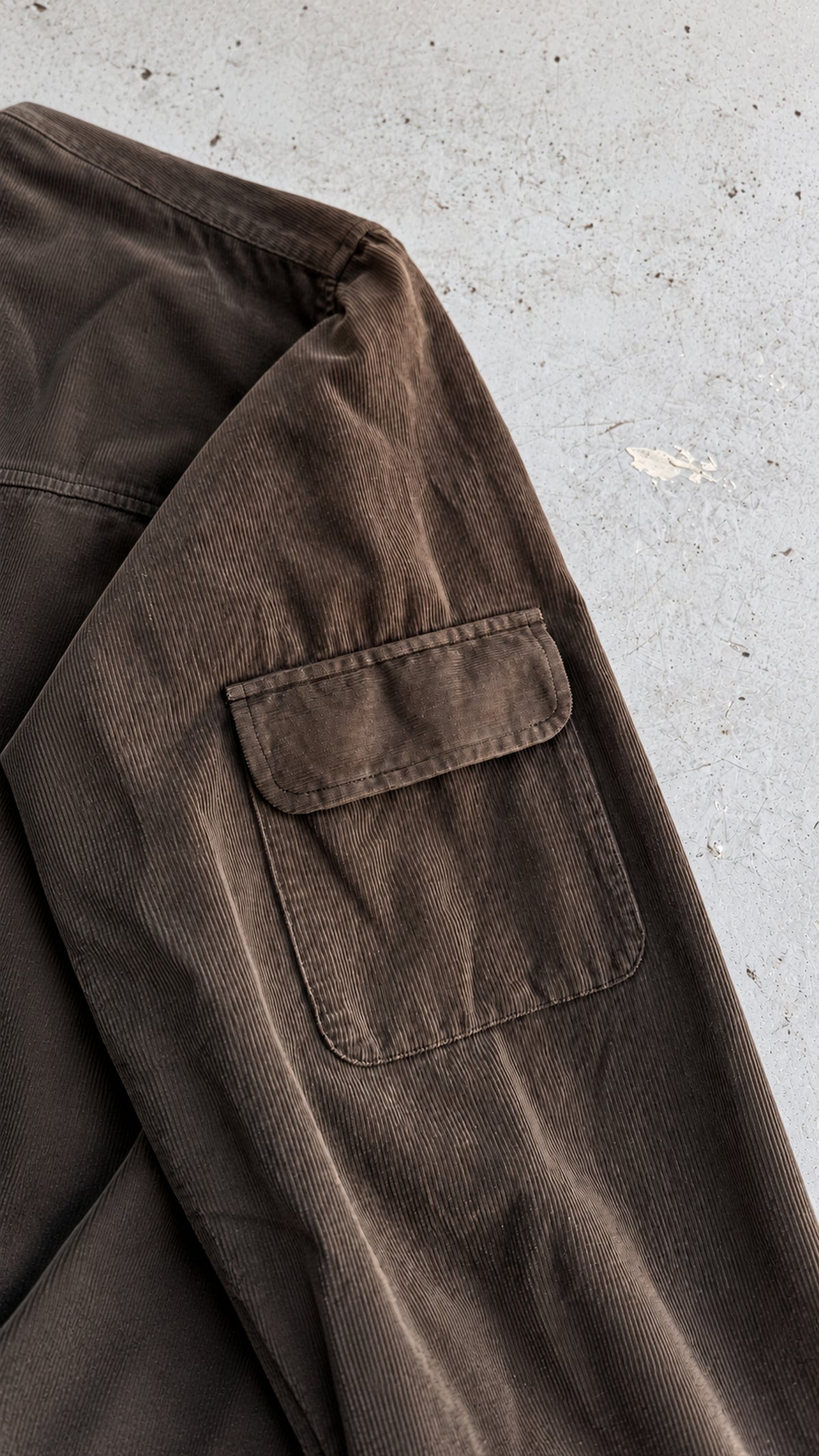 Fløjlsskjorte | Vintage Skjorte | Army | L