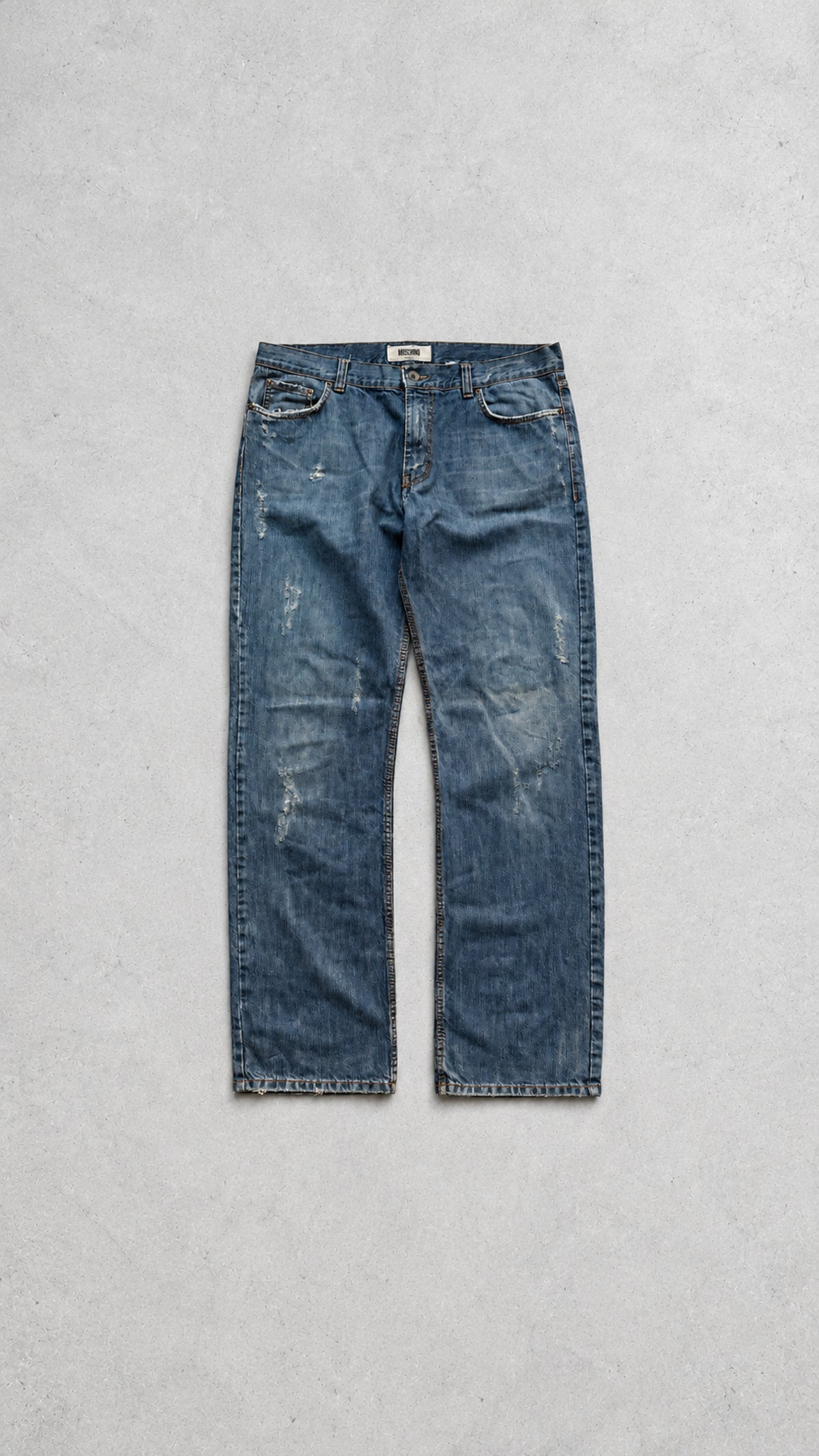 Moschino Jeans | Distressed jeans | Blå | W36/L36