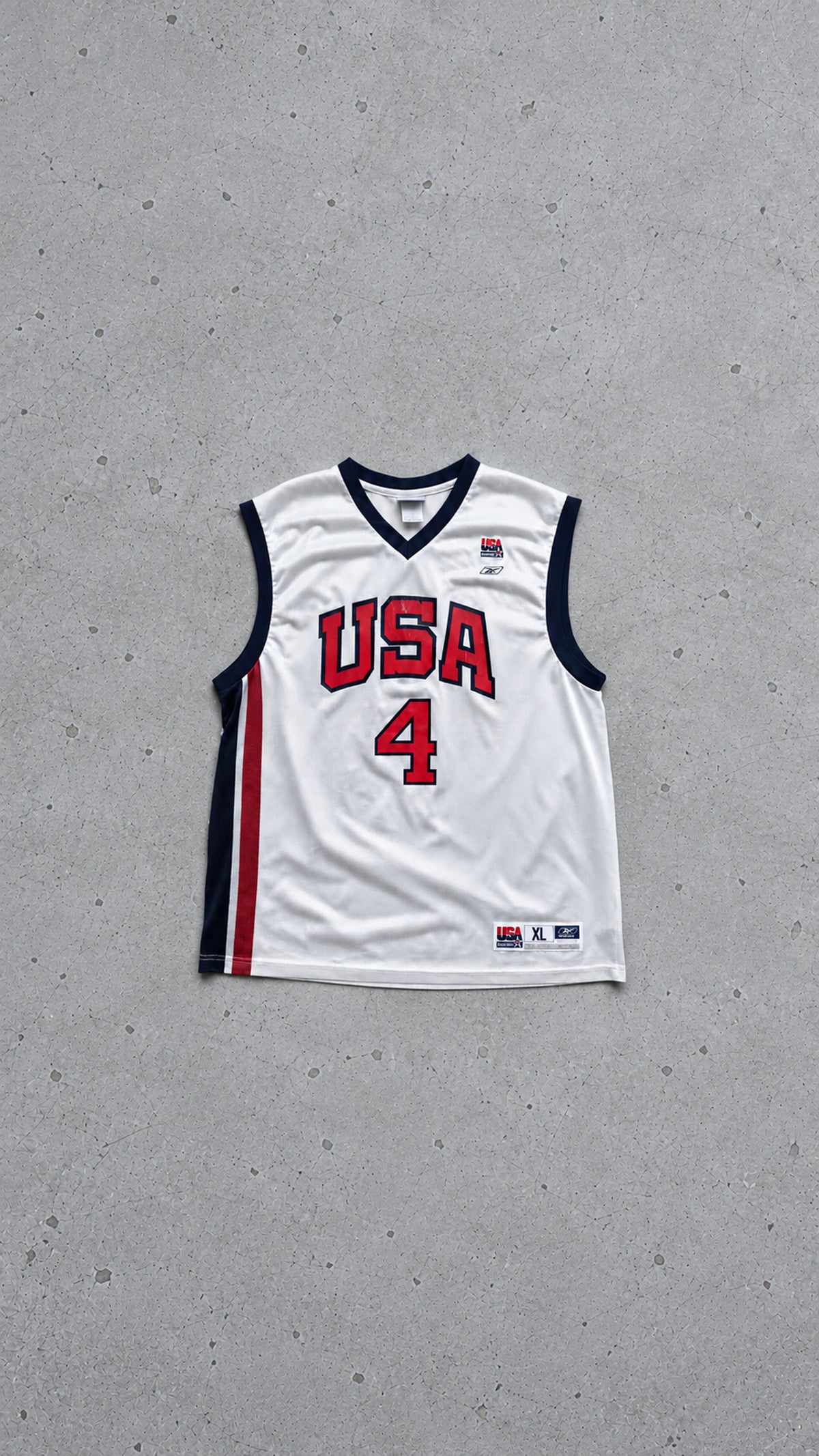 Reebok | USA Basketball Iverson #4 jersey | Hvid | XL