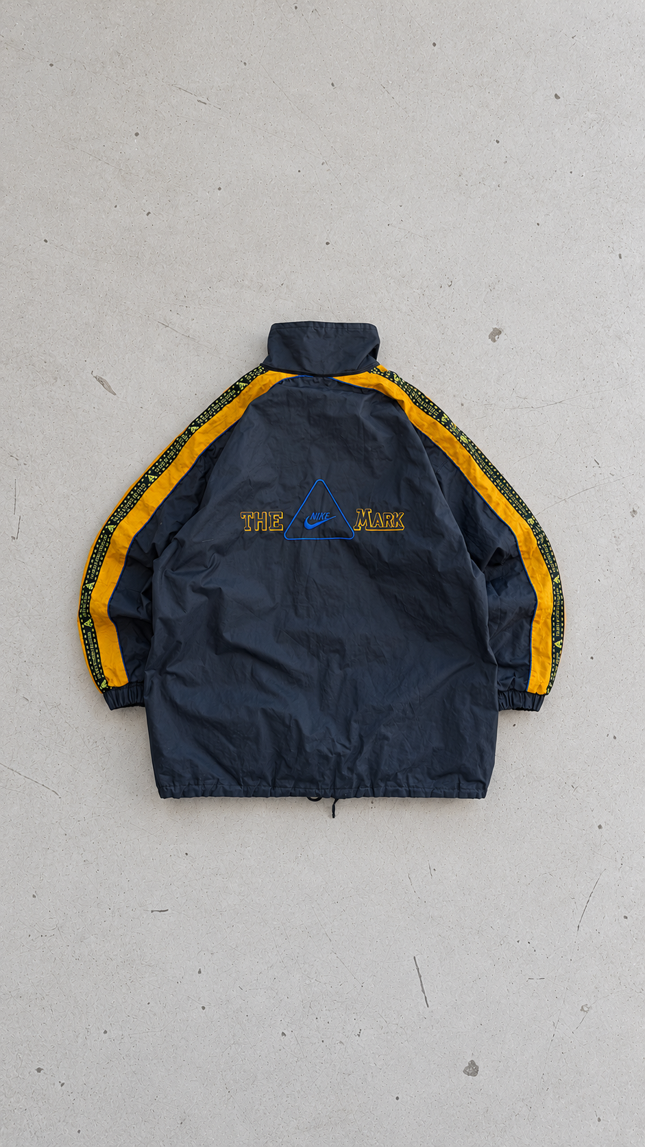 Nike | Vintage Swoosh Windbreaker | Navy/gul | L