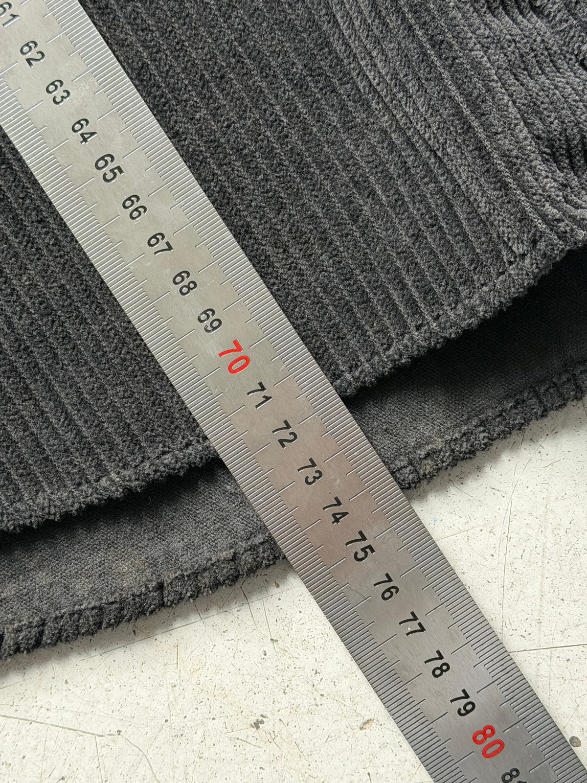 S.G.A. | Vintage fløjlsskjorte | sort | L