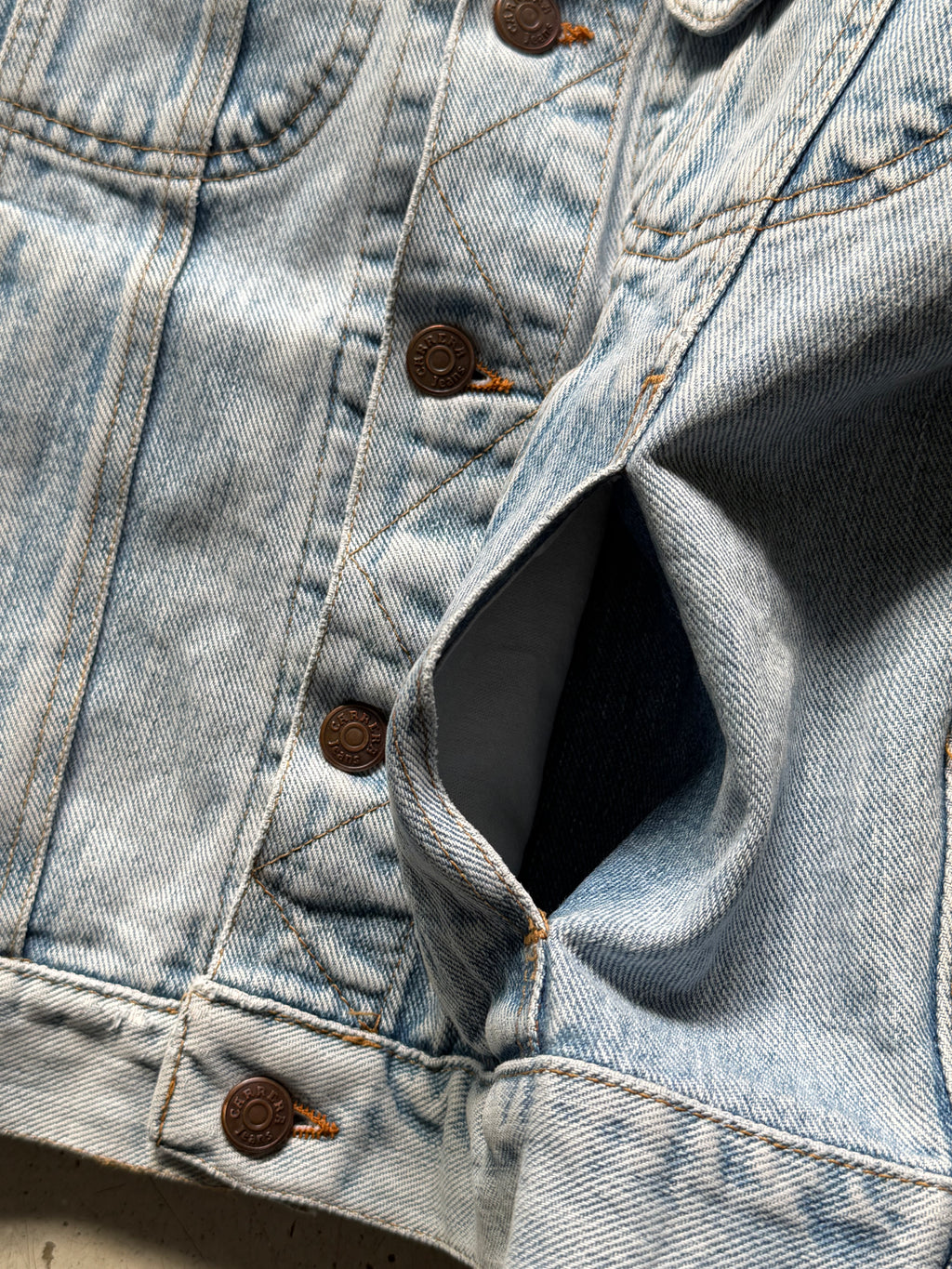 Blue Age Carrera | Vintage denimjakke | lyseblå | S
