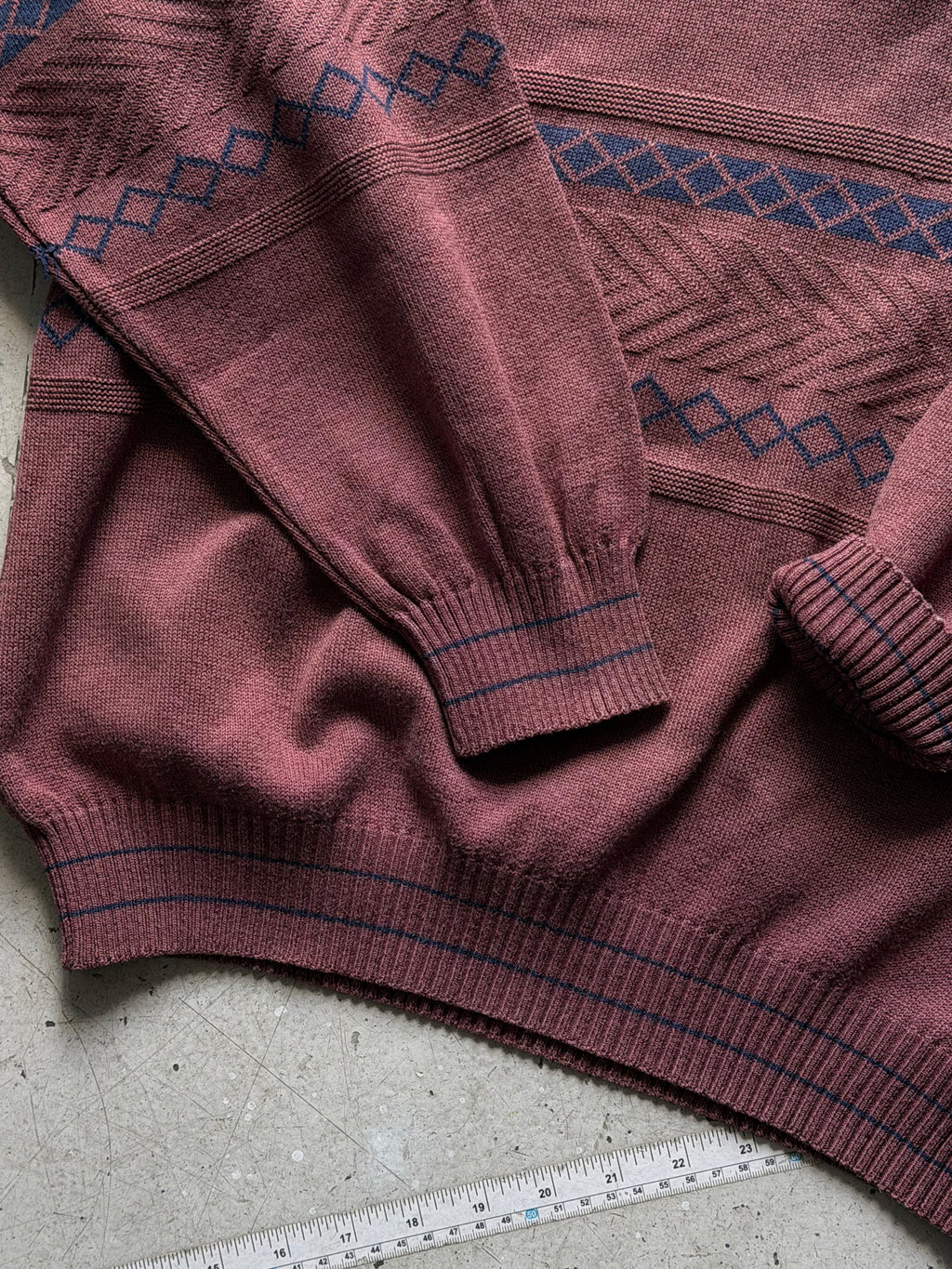 North Pole Marina | Vintage polo striktrøje | bordeaux | L