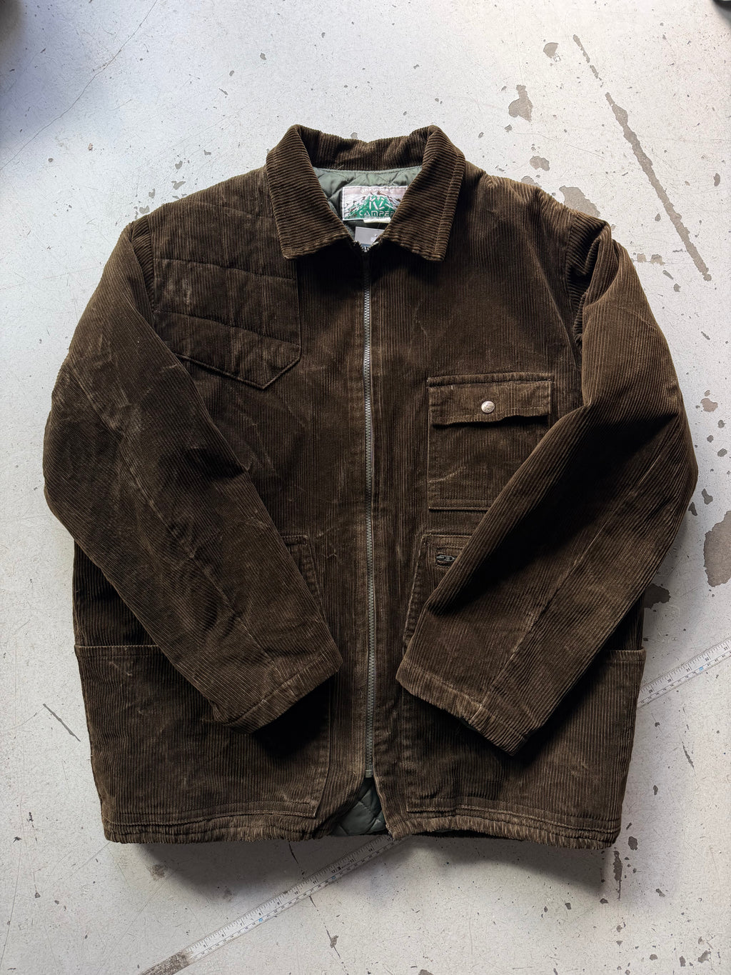 Camper | Vintage fløjlsjakke | grøn | LXL
