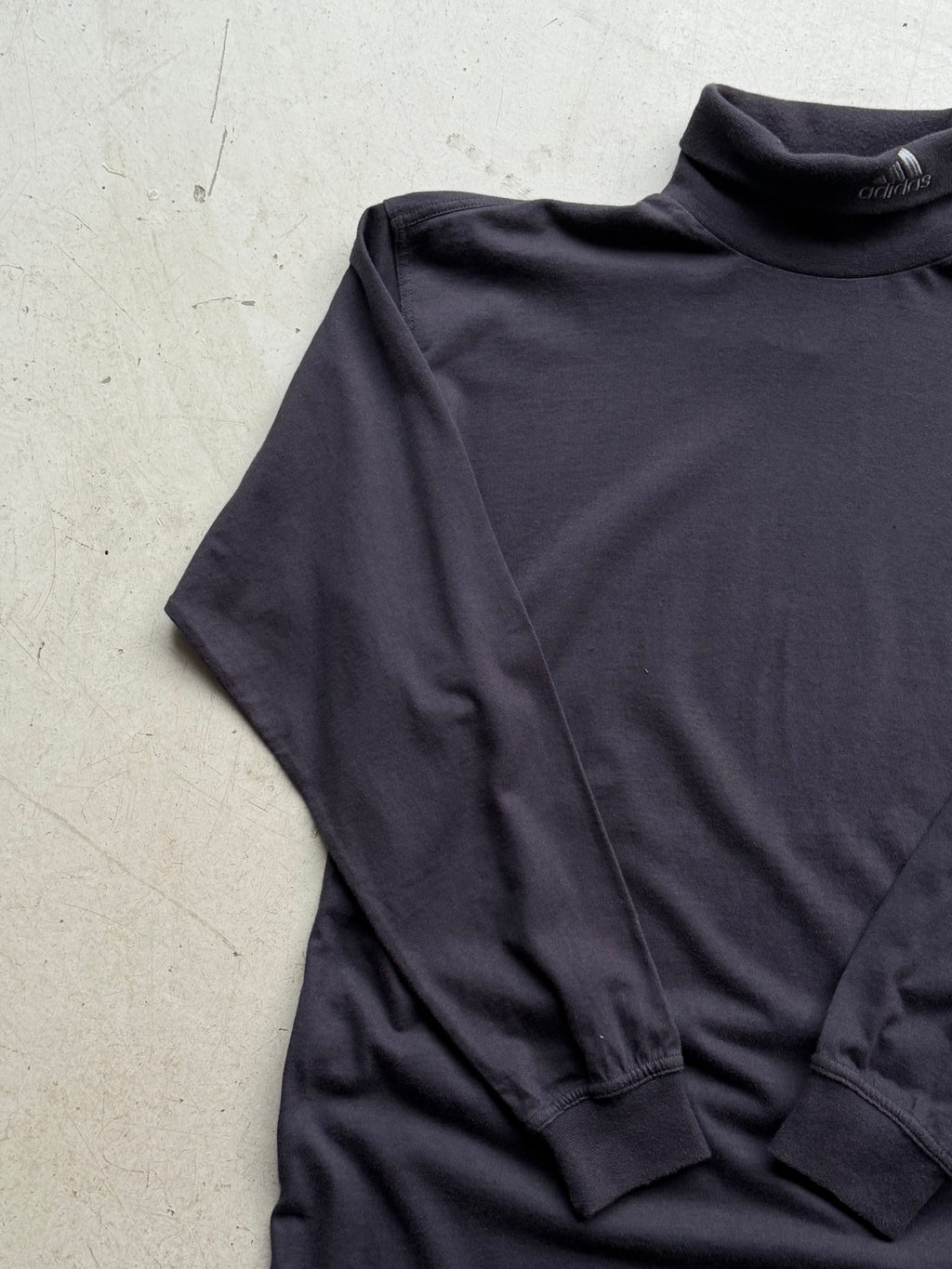 Adidas | Vintage rullekrave sweatshirt | mørkegrå | S