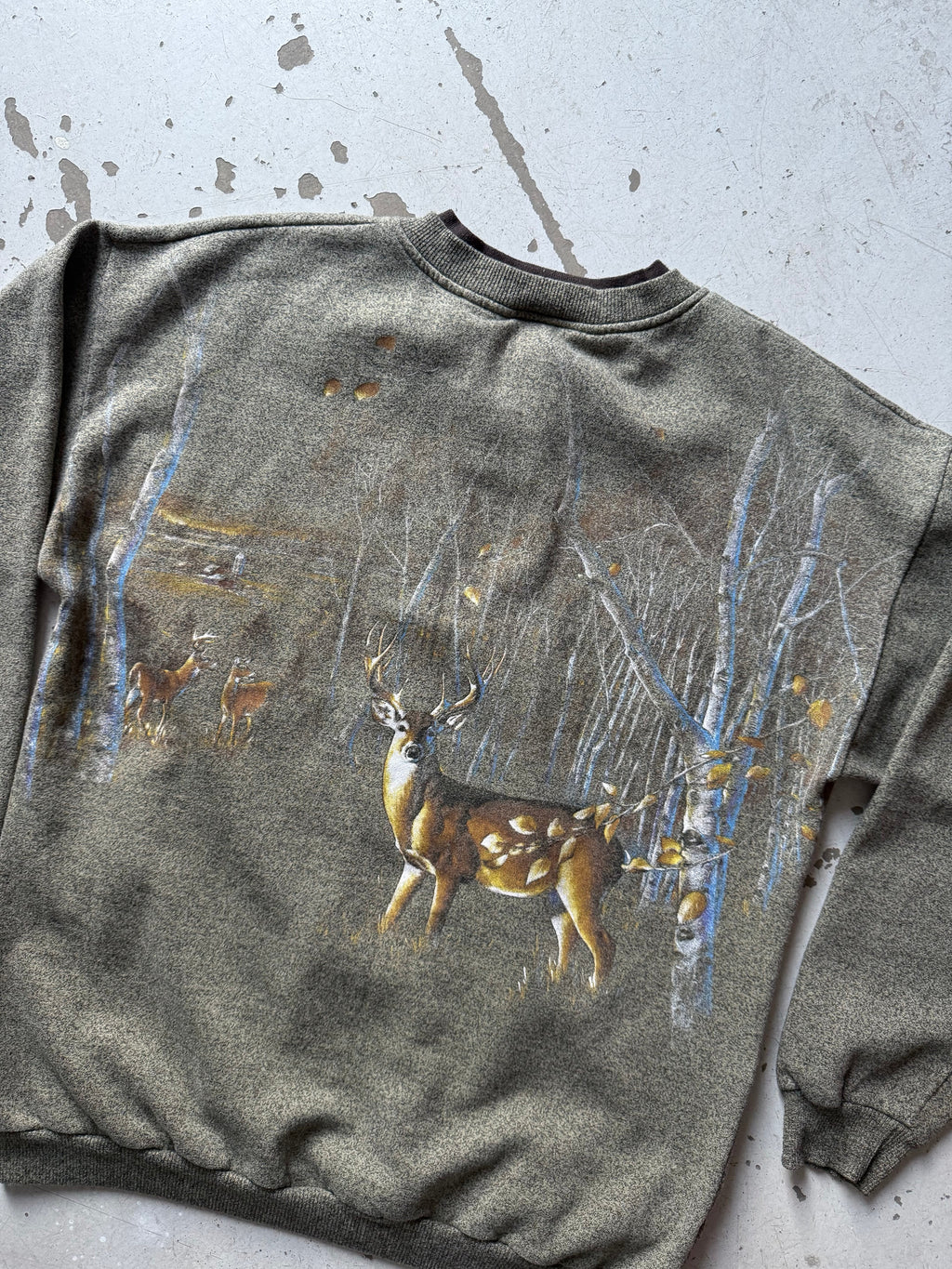 90s Forest Glen Apparel | Crewneck | grå | L - Re:Junk Vintage