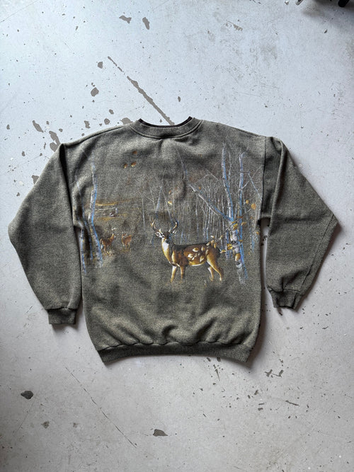 90s Forest Glen Apparel | Crewneck | grå | L - Re:Junk Vintage