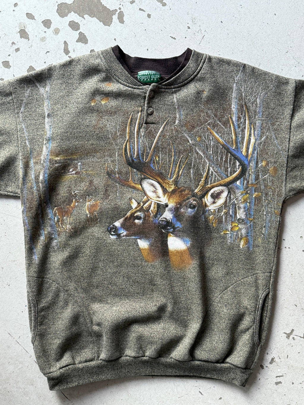 90s Forest Glen Apparel | Crewneck | grå | L - Re:Junk Vintage