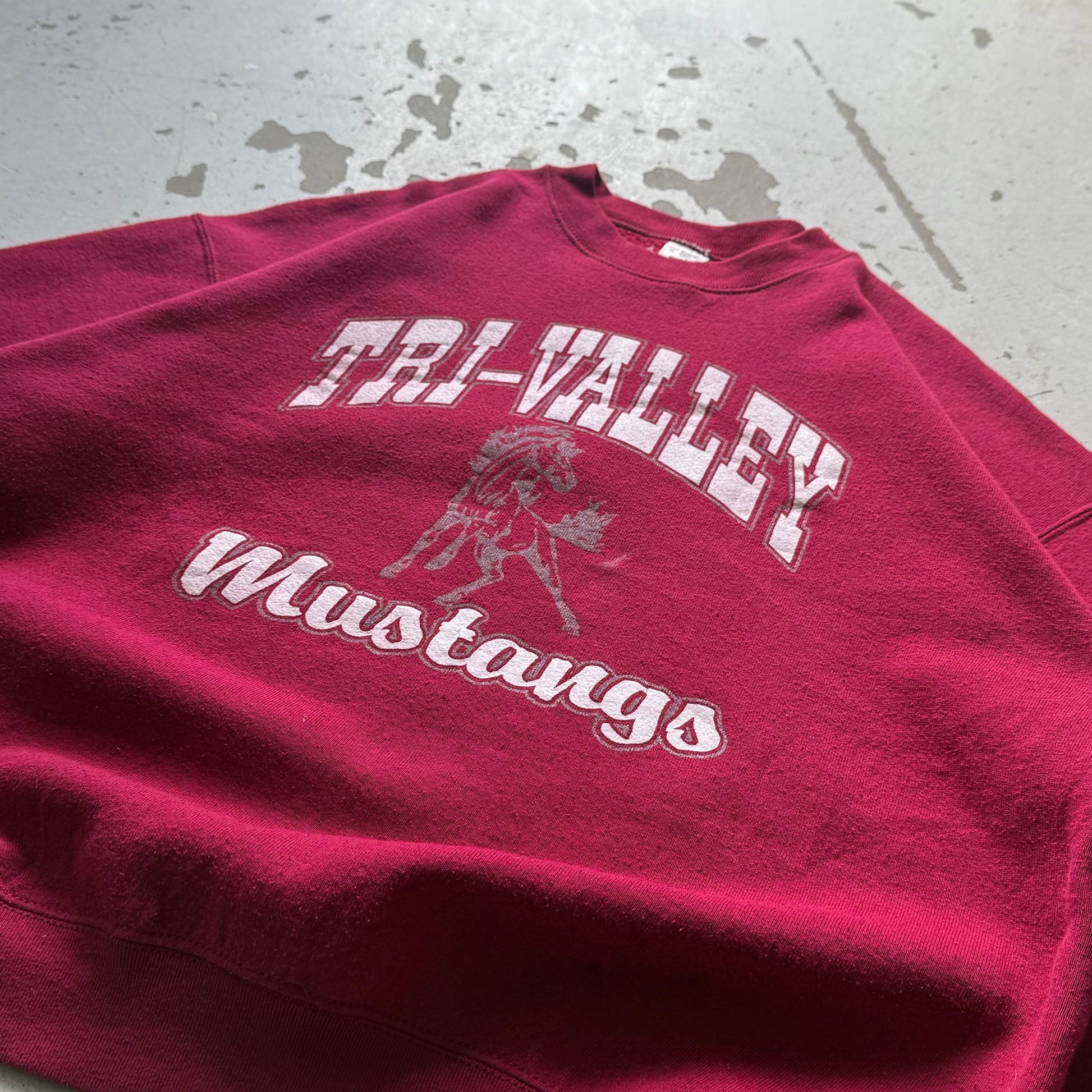 90s Fruit of the Loom | Crewneck | Rød | L/XL - Re:Junk Vintage