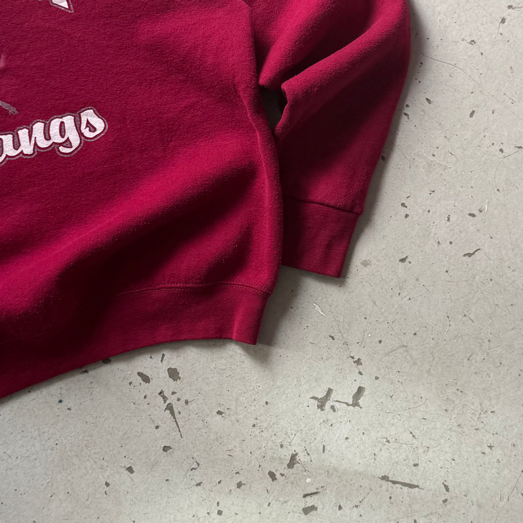 90s Fruit of the Loom | Crewneck | Rød | L/XL - Re:Junk Vintage
