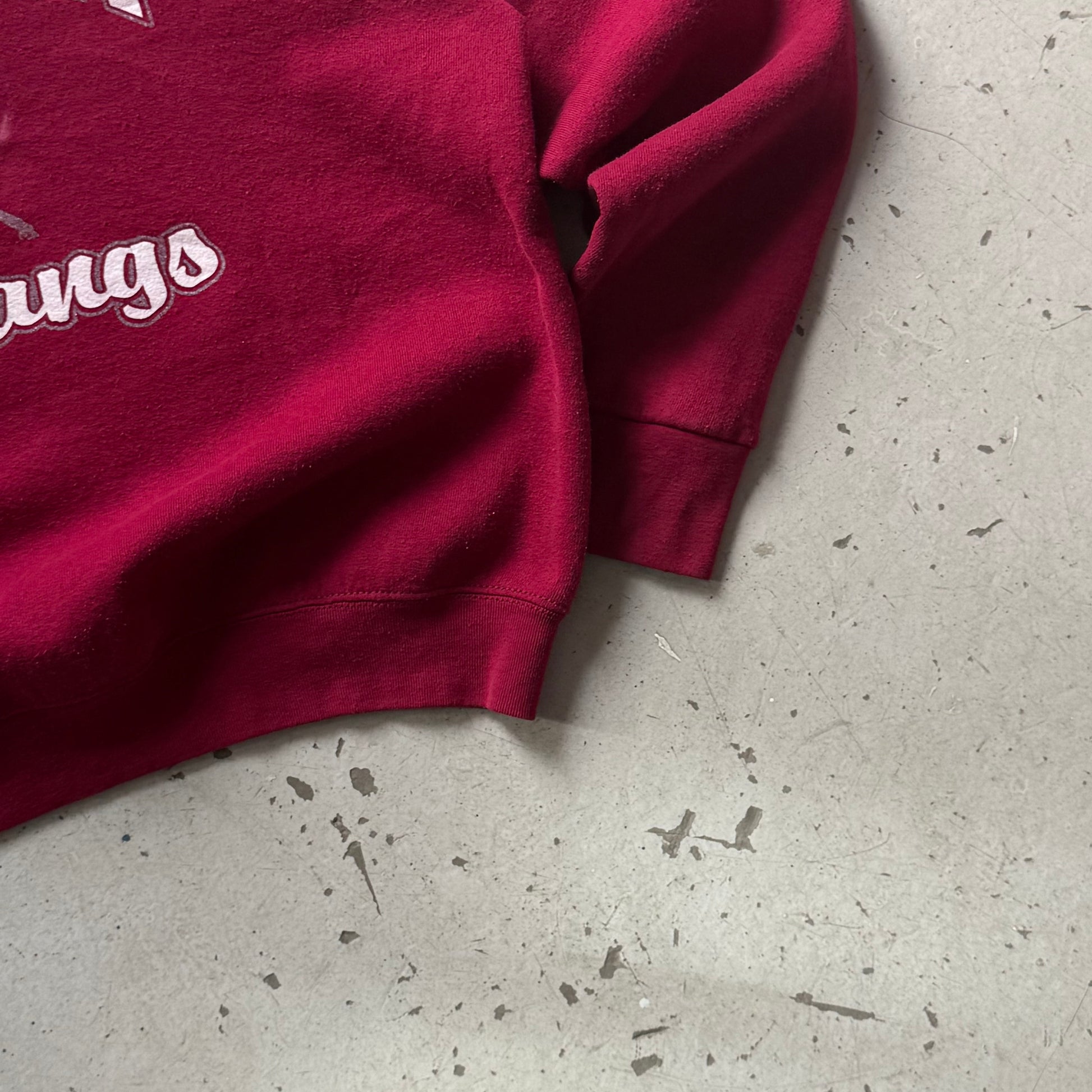 90s Fruit of the Loom | Crewneck | Rød | L/XL - Re:Junk Vintage