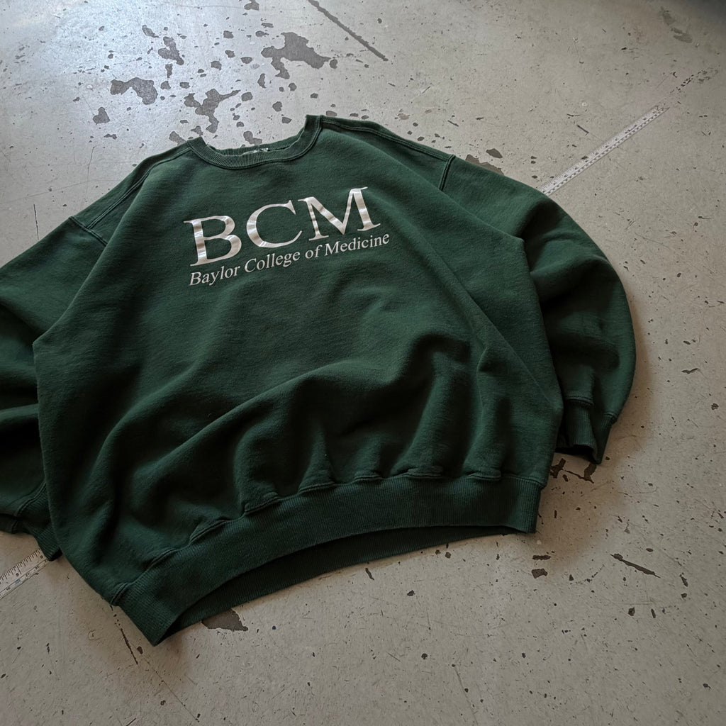 90s Made in USA | Crewneck | Grøn | M - Re:Junk Vintage