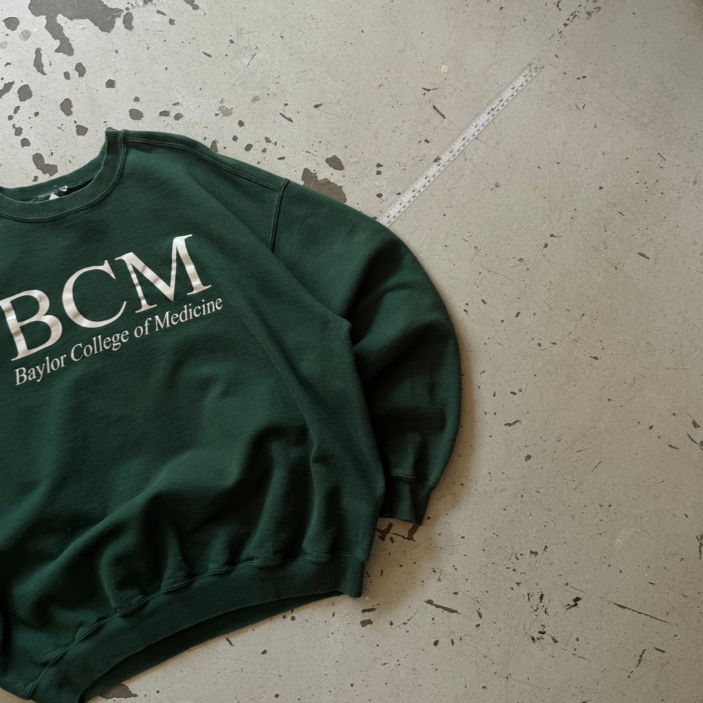 90s Made in USA | Crewneck | Grøn | M - Re:Junk Vintage