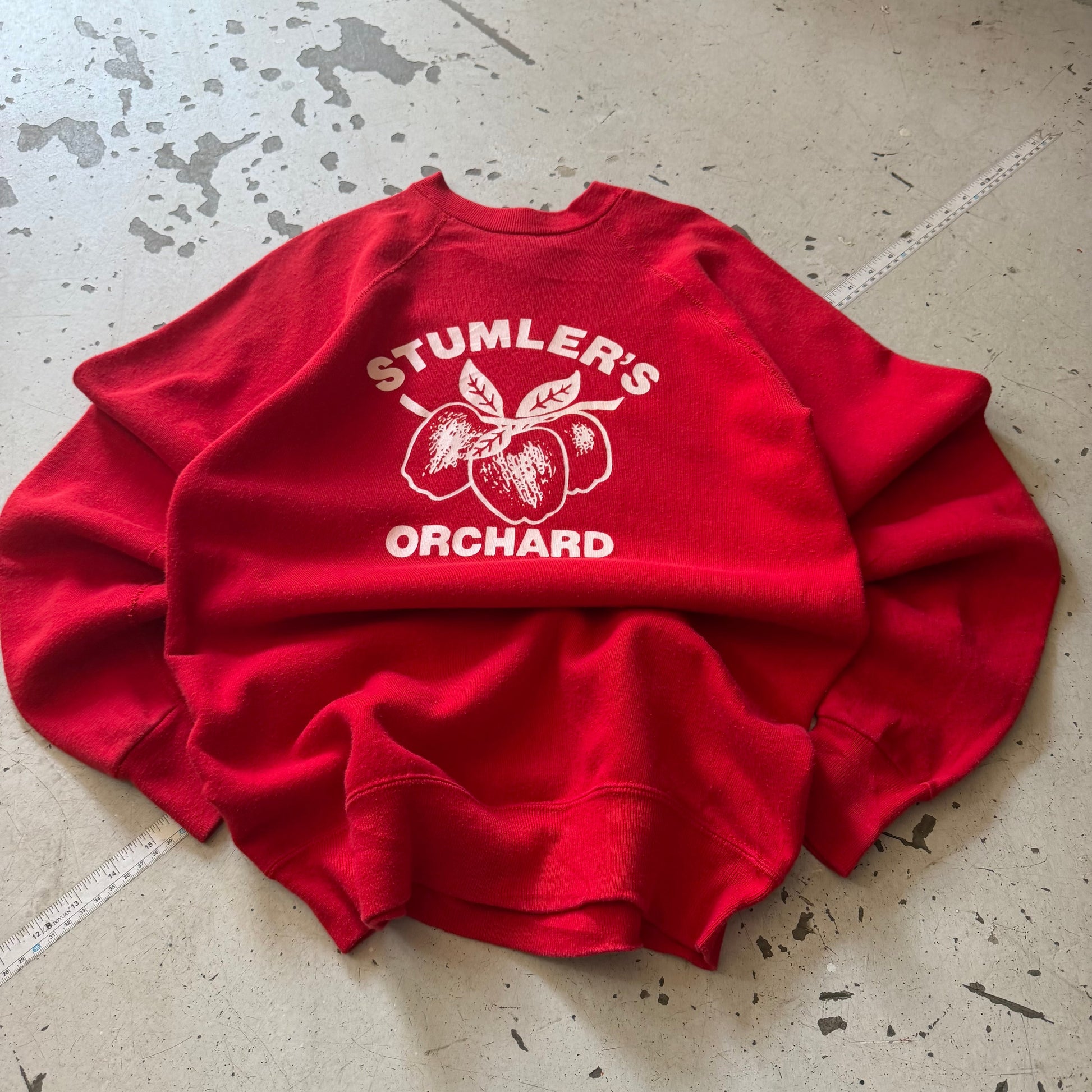 90s Made in USA | Crewneck | rød | M - Re:Junk Vintage