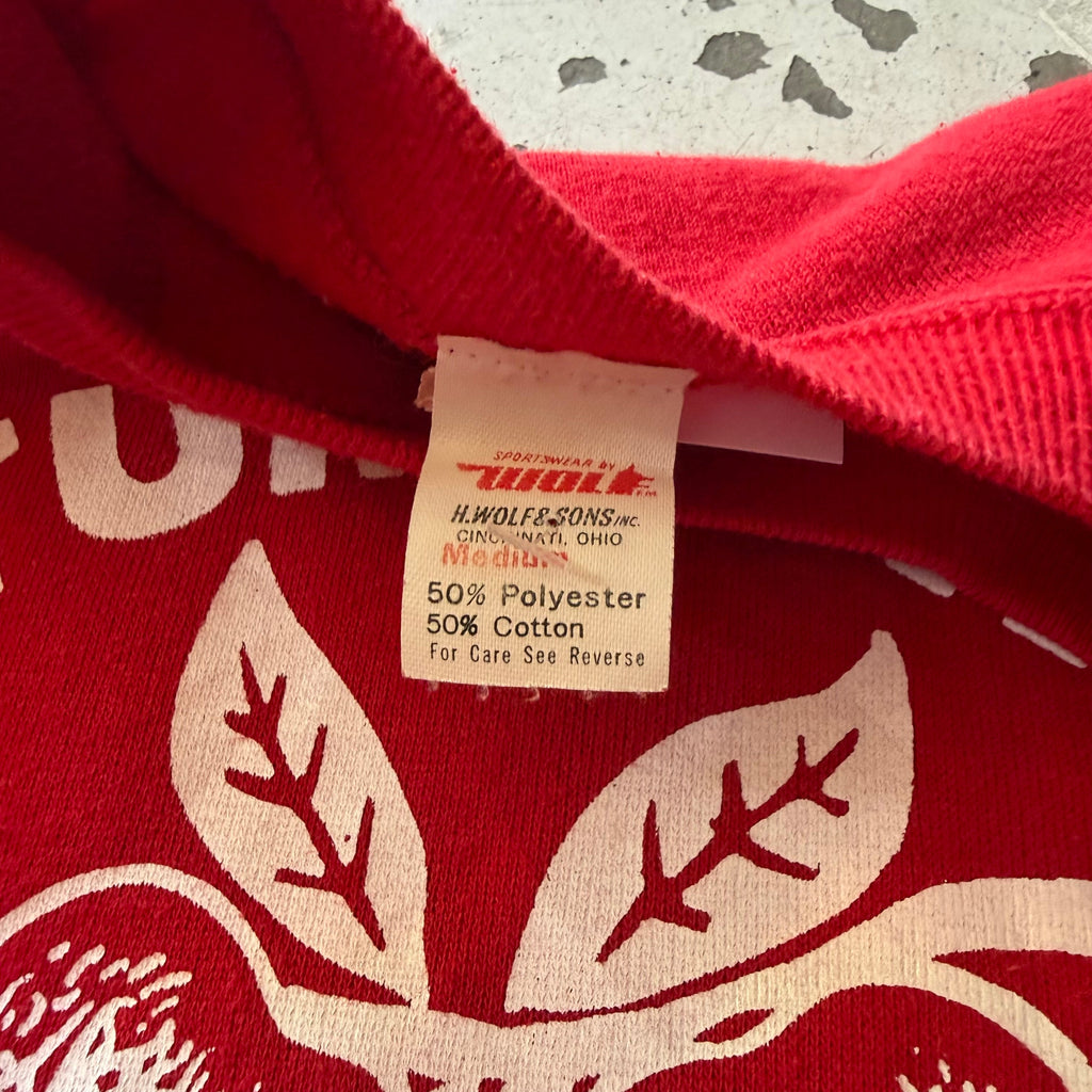 90s Made in USA | Crewneck | rød | M - Re:Junk Vintage
