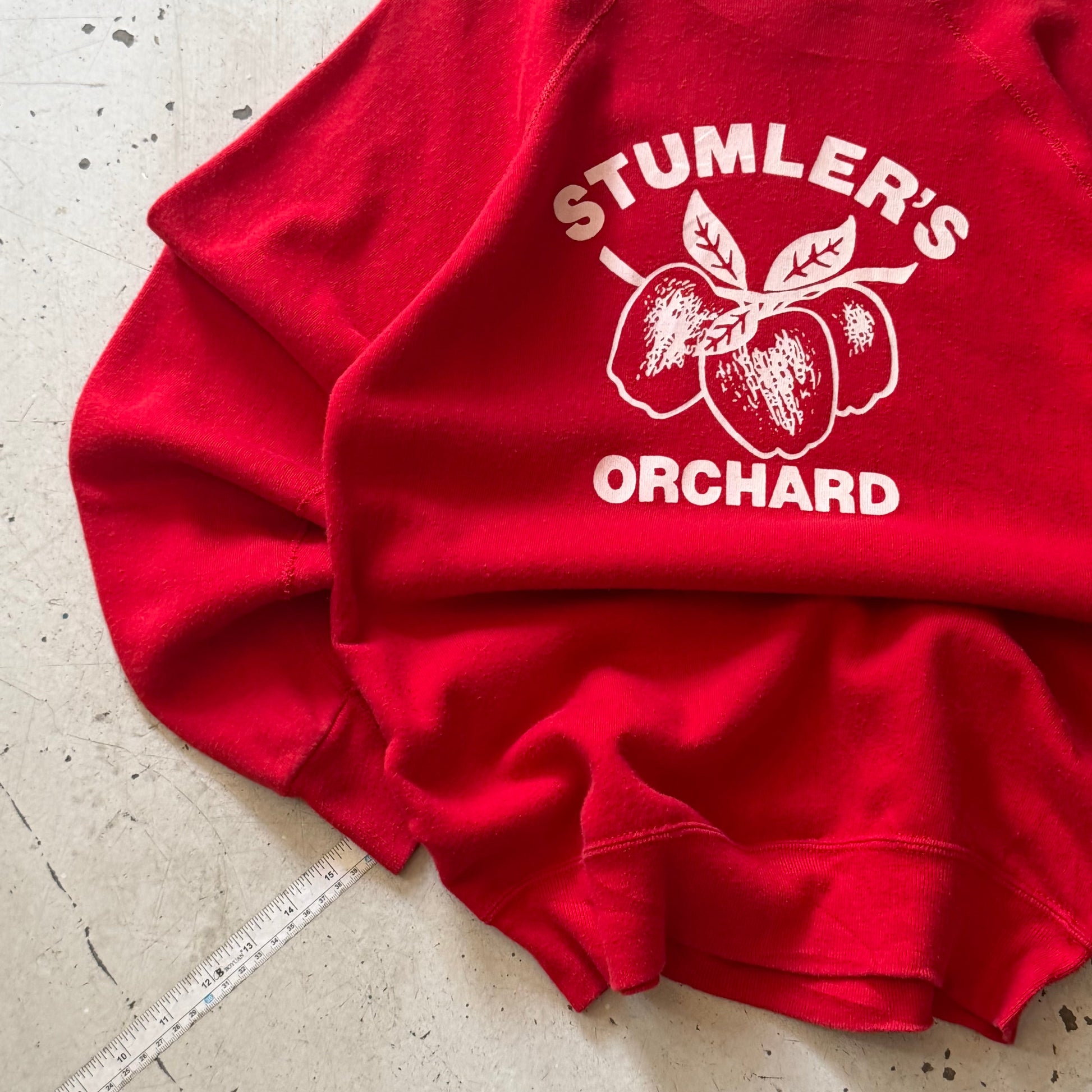 90s Made in USA | Crewneck | rød | M - Re:Junk Vintage