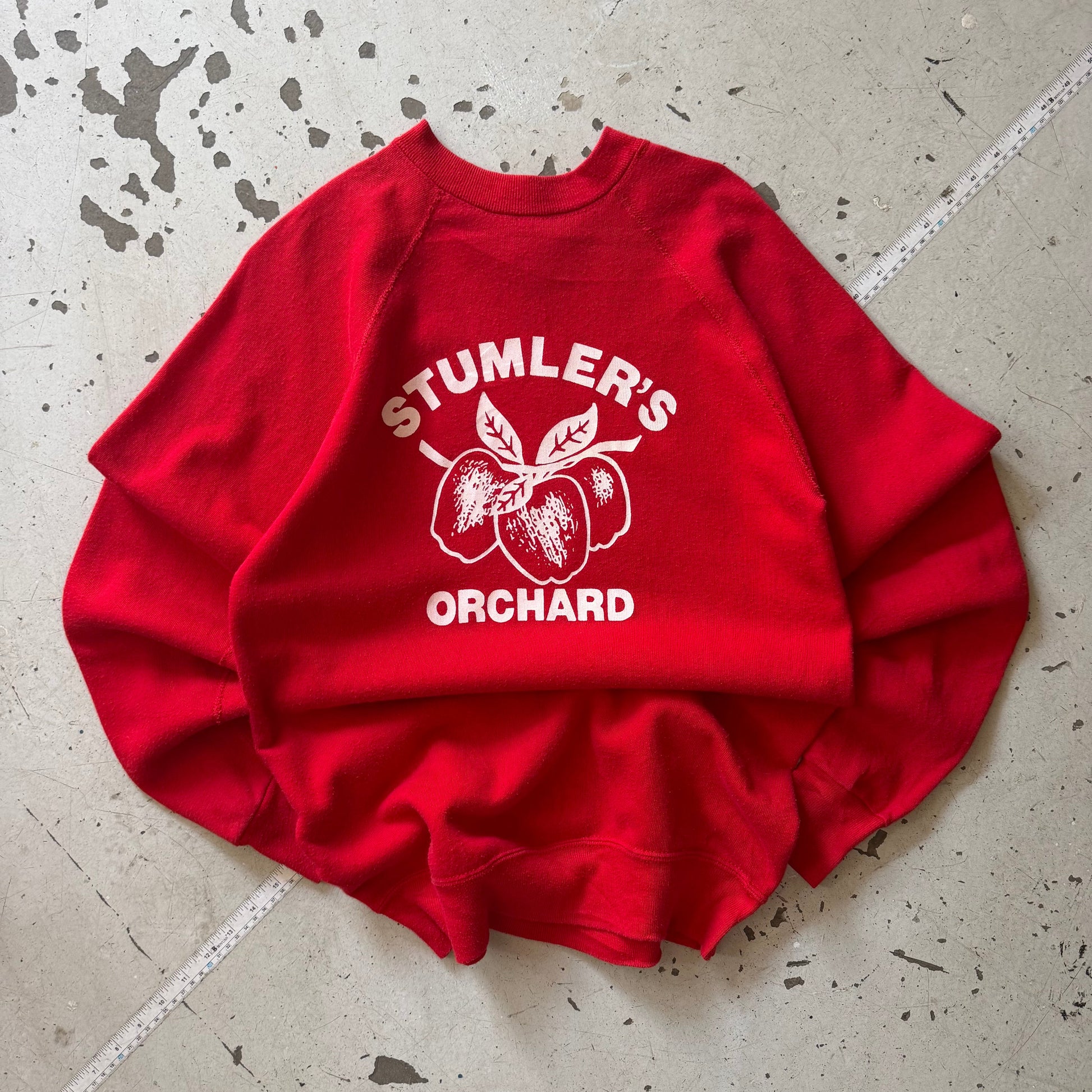 90s Made in USA | Crewneck | rød | M - Re:Junk Vintage
