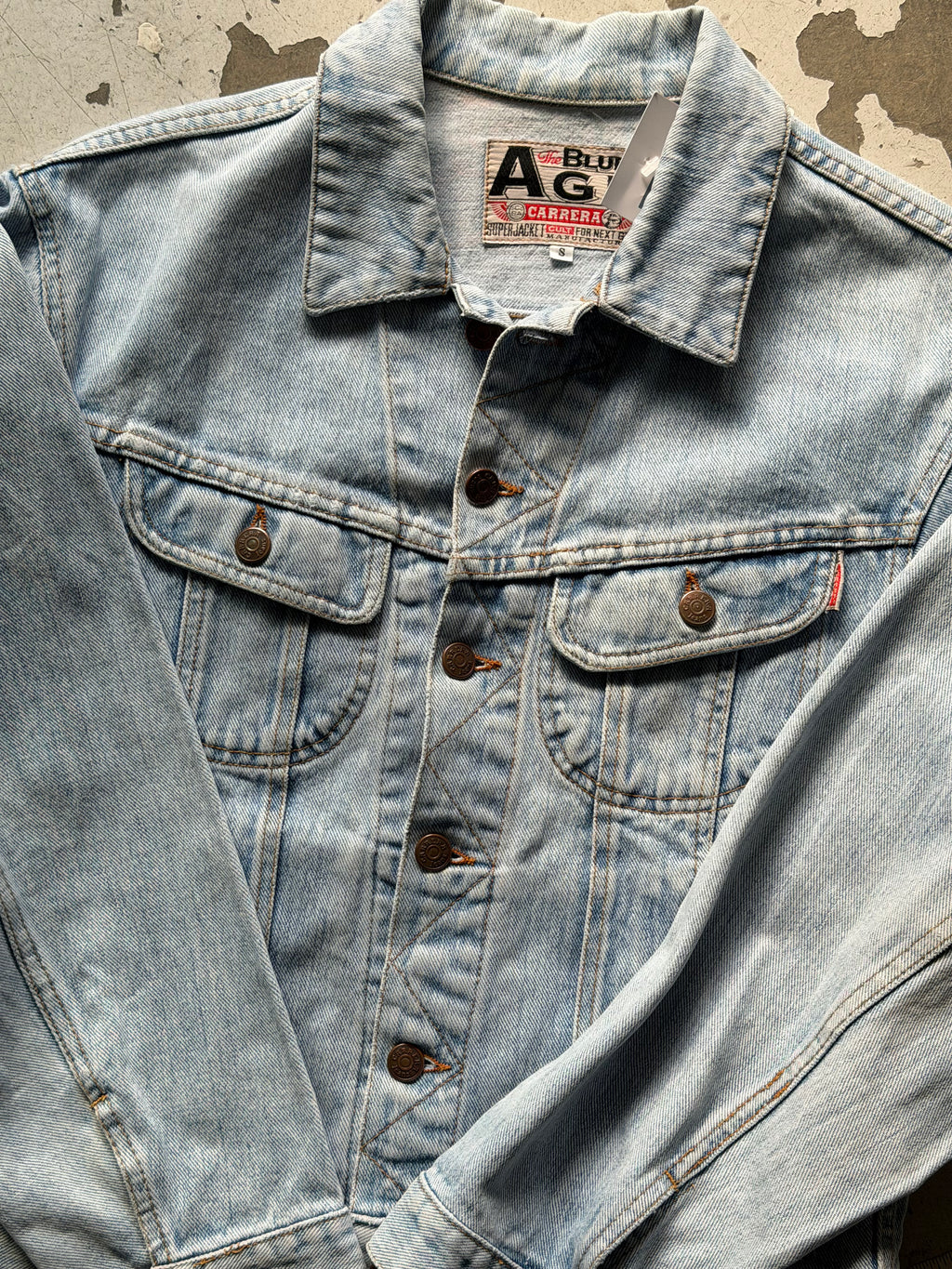 Blue Age Carrera | Vintage denimjakke | lyseblå | S