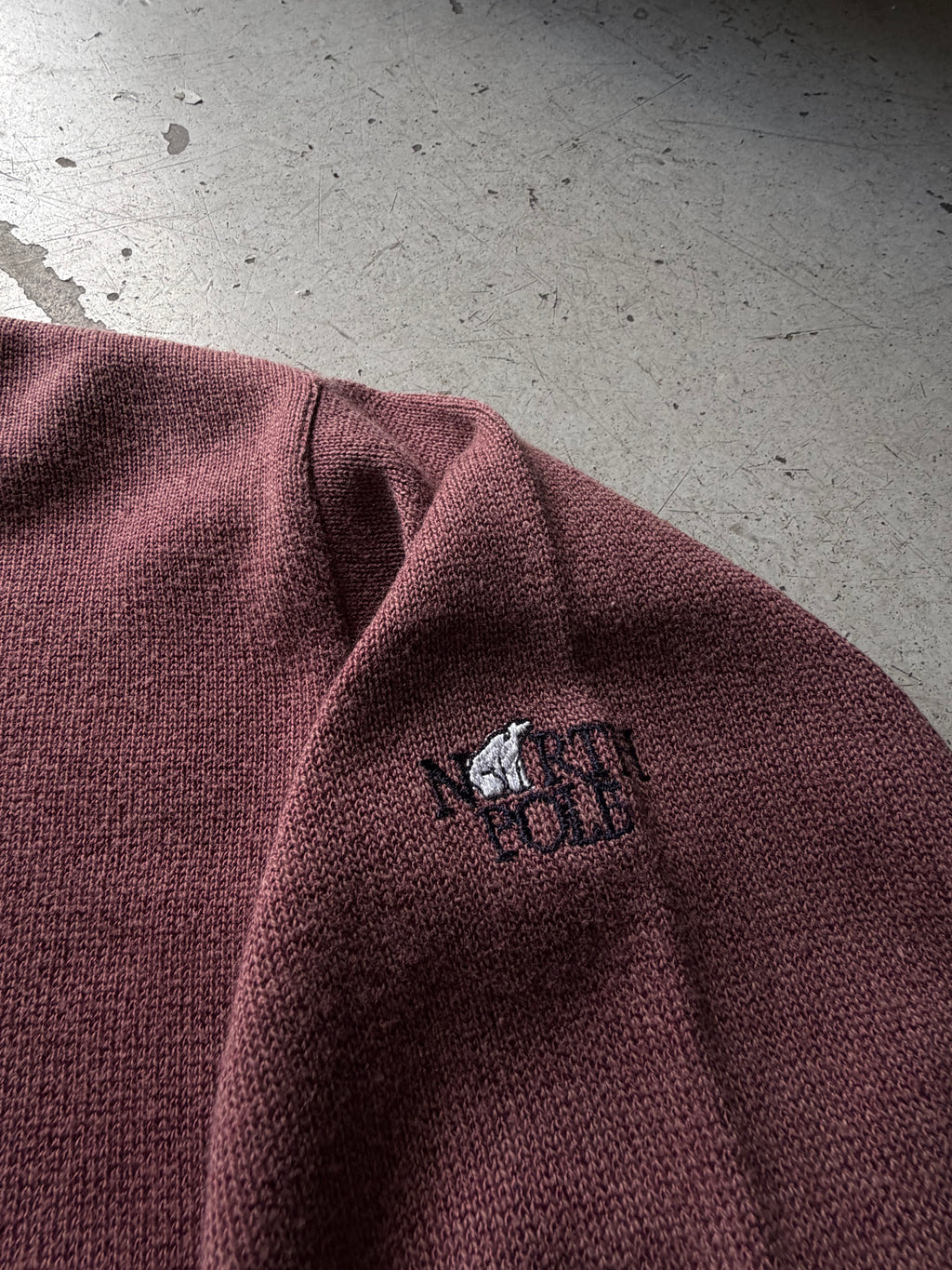 North Pole Marina | Vintage polo striktrøje | bordeaux | L