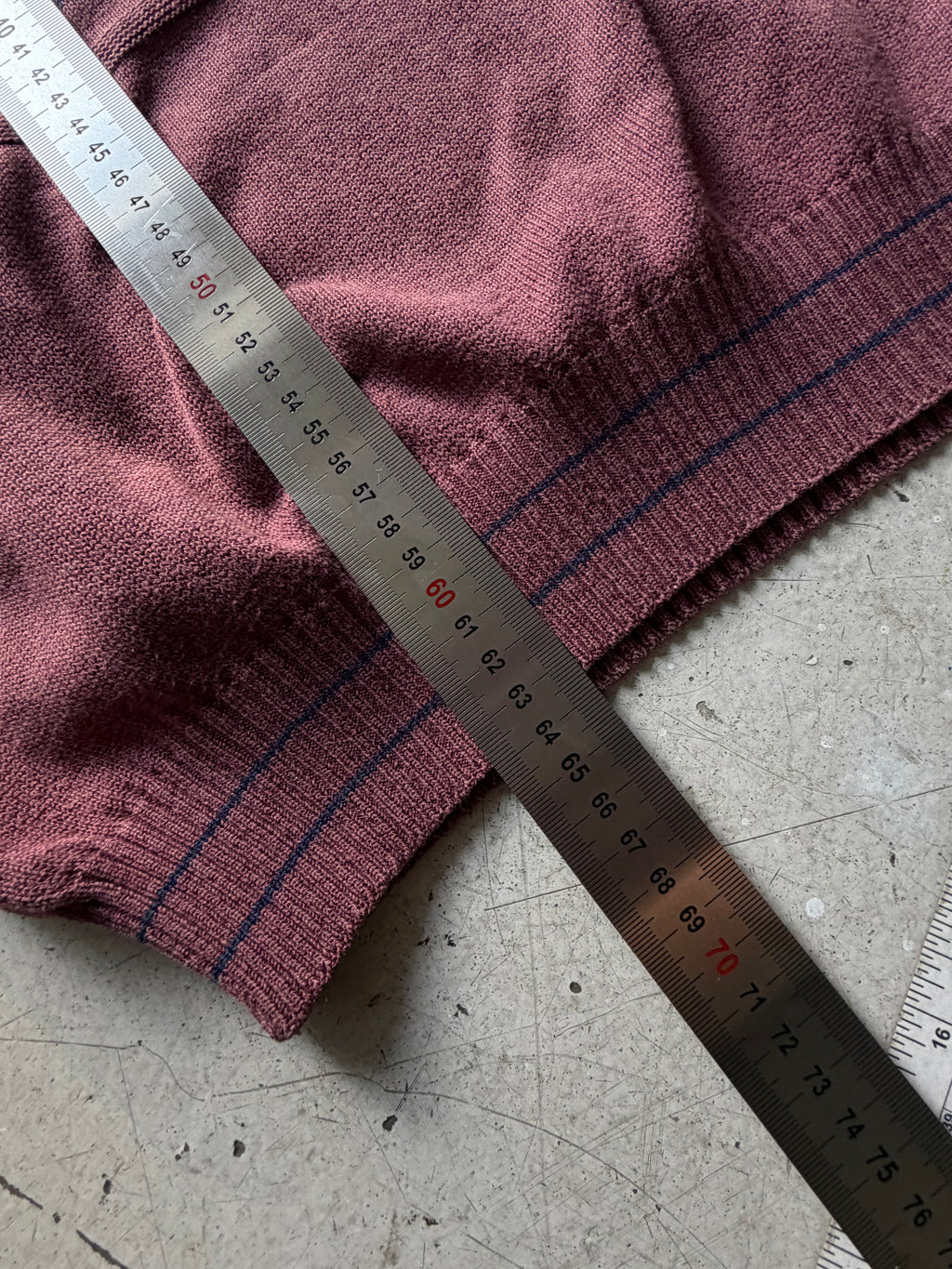 North Pole Marina | Vintage polo striktrøje | bordeaux | L