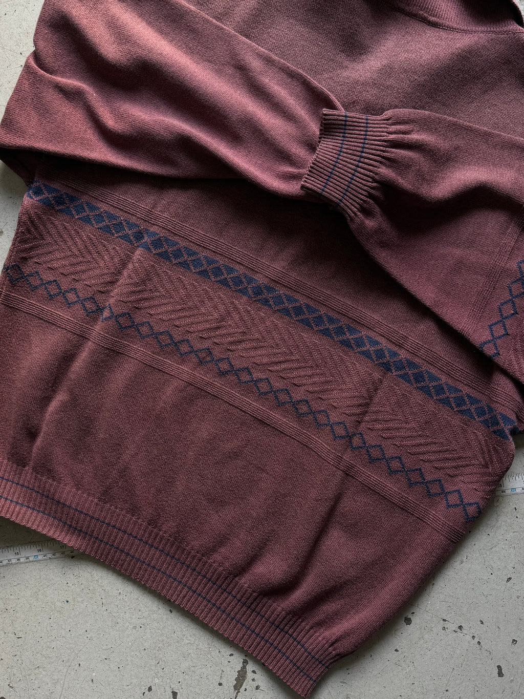 North Pole Marina | Vintage polo striktrøje | bordeaux | L