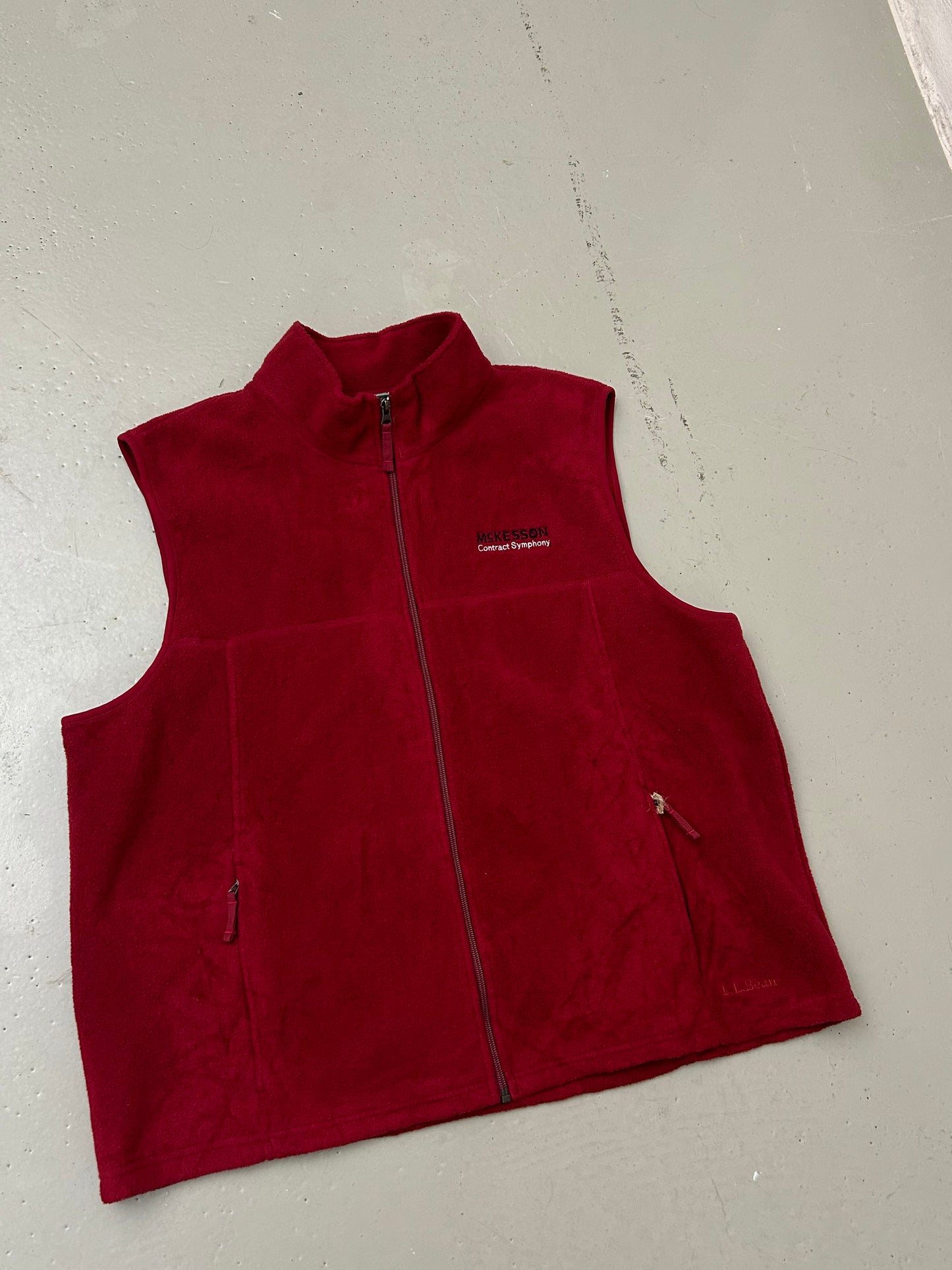 LL Bean Vest Vintage Fleece - XL