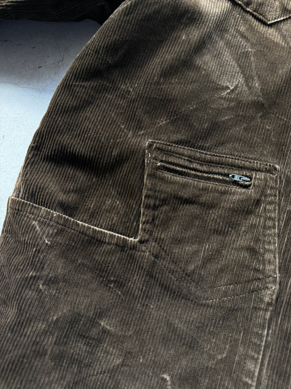 Camper | Vintage fløjlsjakke | grøn | LXL