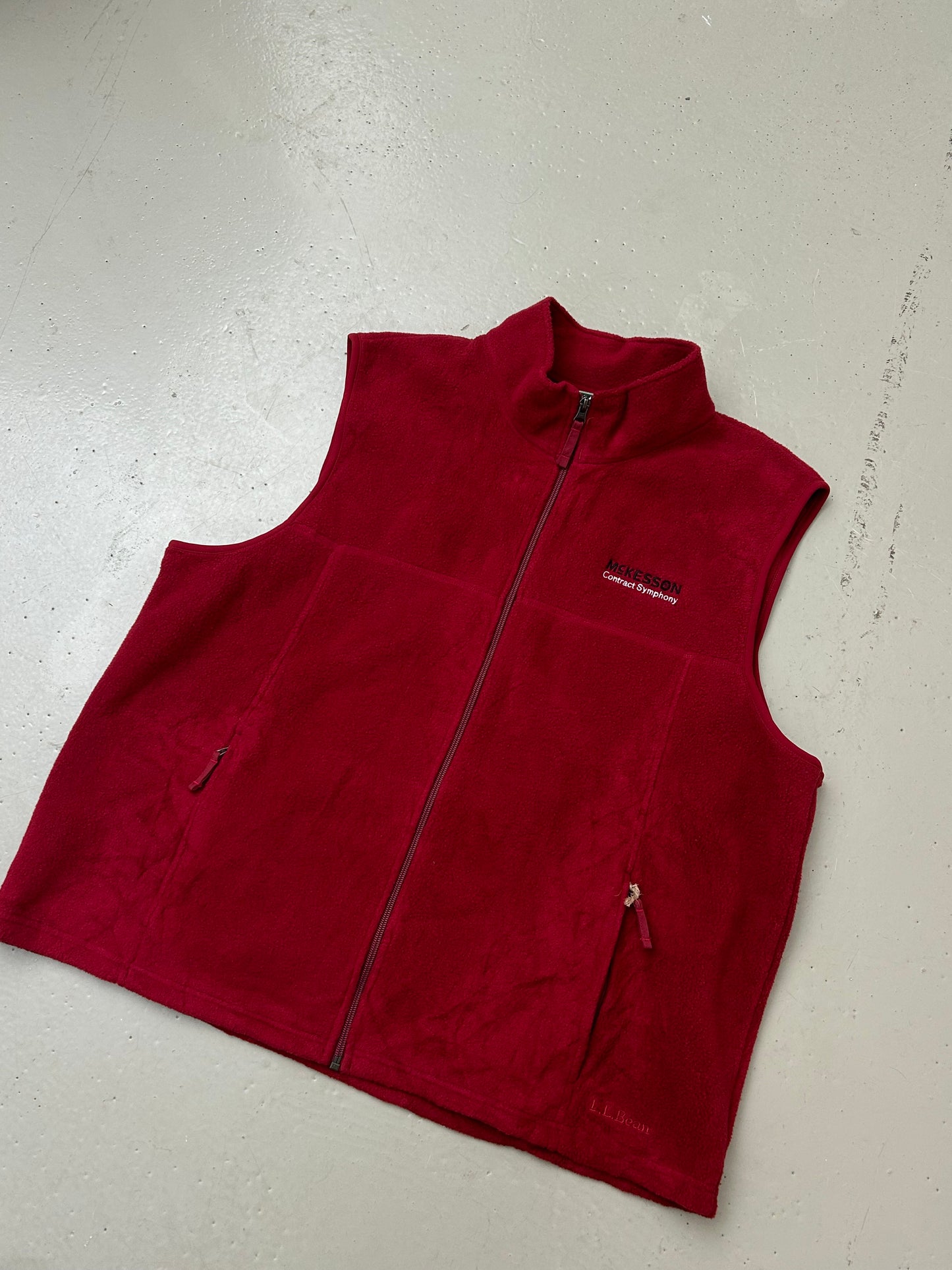 LL Bean Vest Vintage Fleece - XL