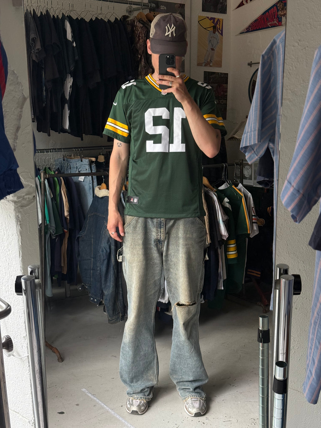 Nike |  Rodgers 12 NFL jersey | grøn | Medium