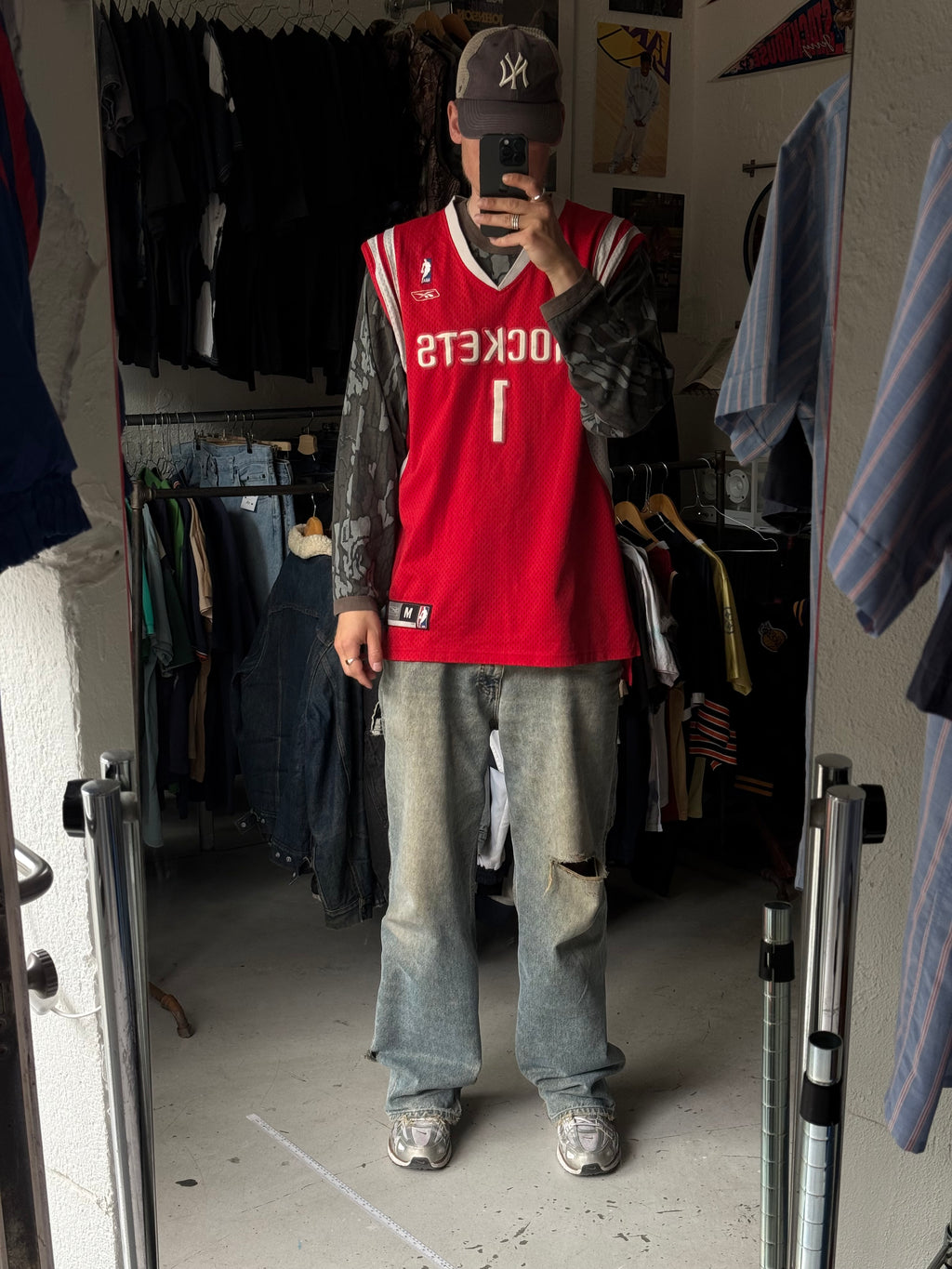 Reebok | McGrady #1 jersey | rød | Medium