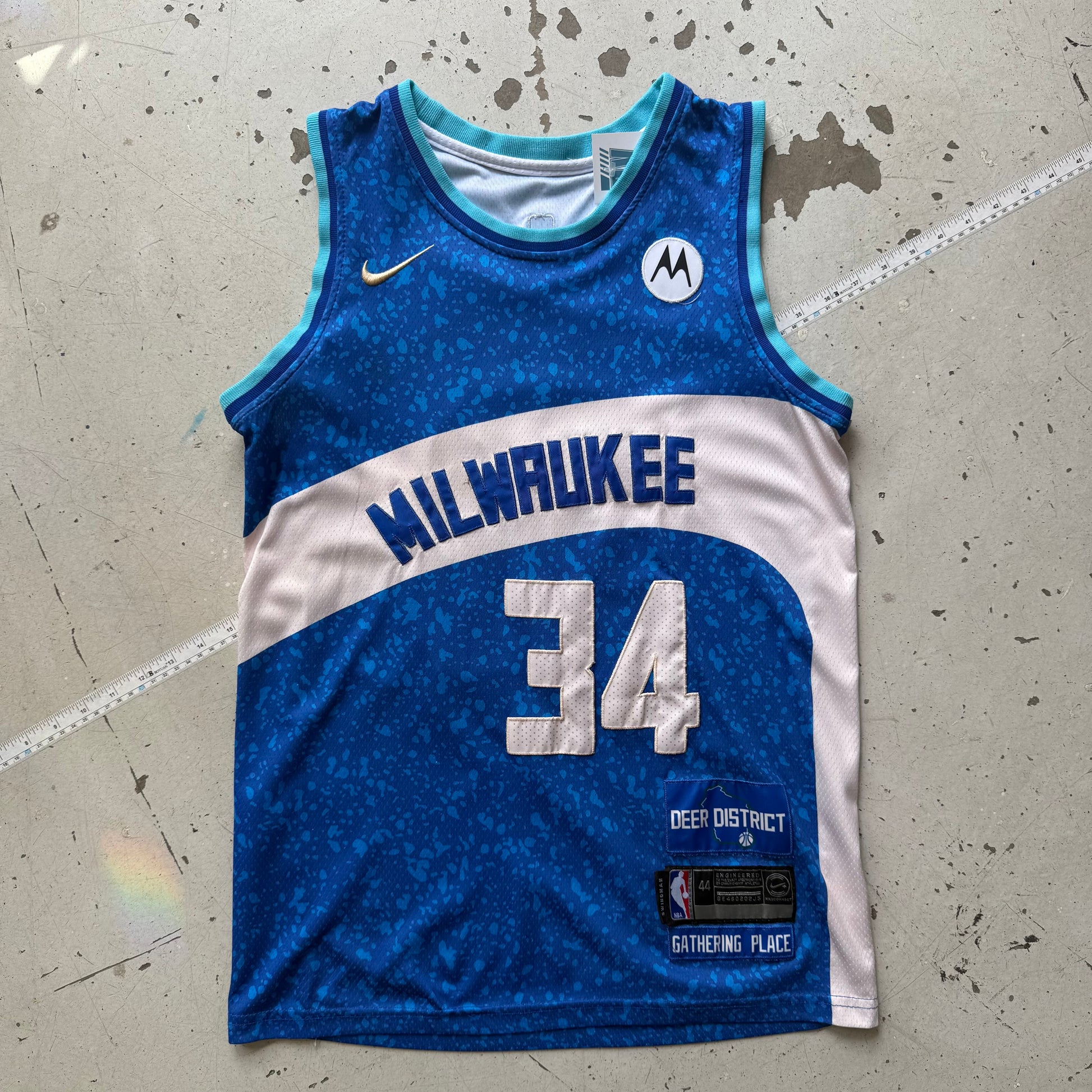 Nike | Antetokounmpo 34 jersey | blå/hvid | M (44)
