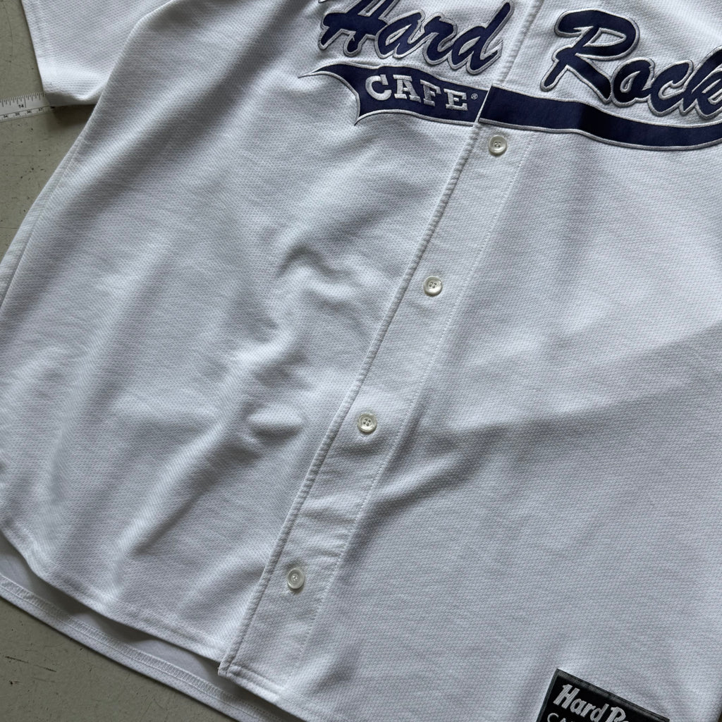 Hard Rock Cafe | baseball jersey | hvid/blå | XXL