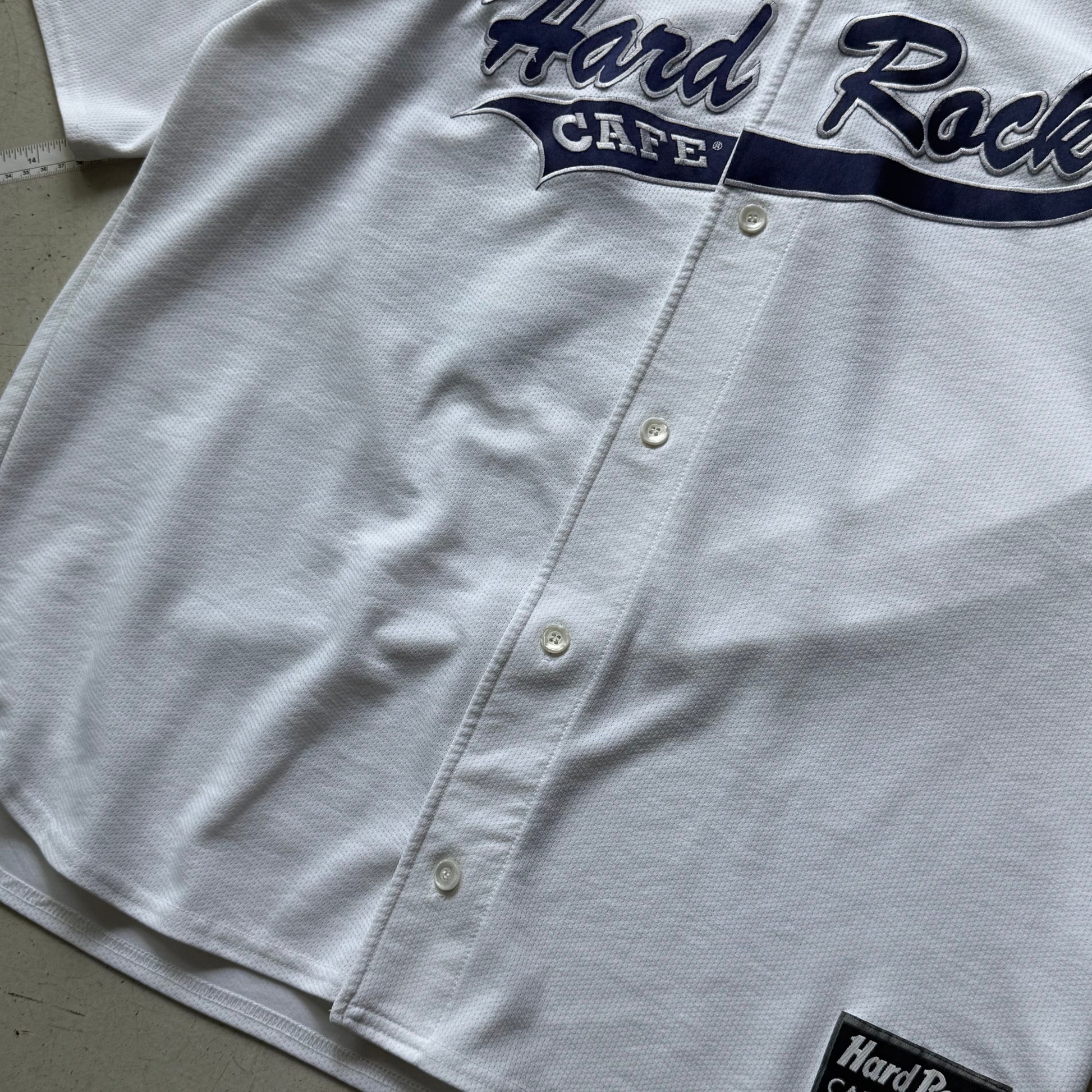 Hard Rock Cafe | baseball jersey | hvid/blå | XXL