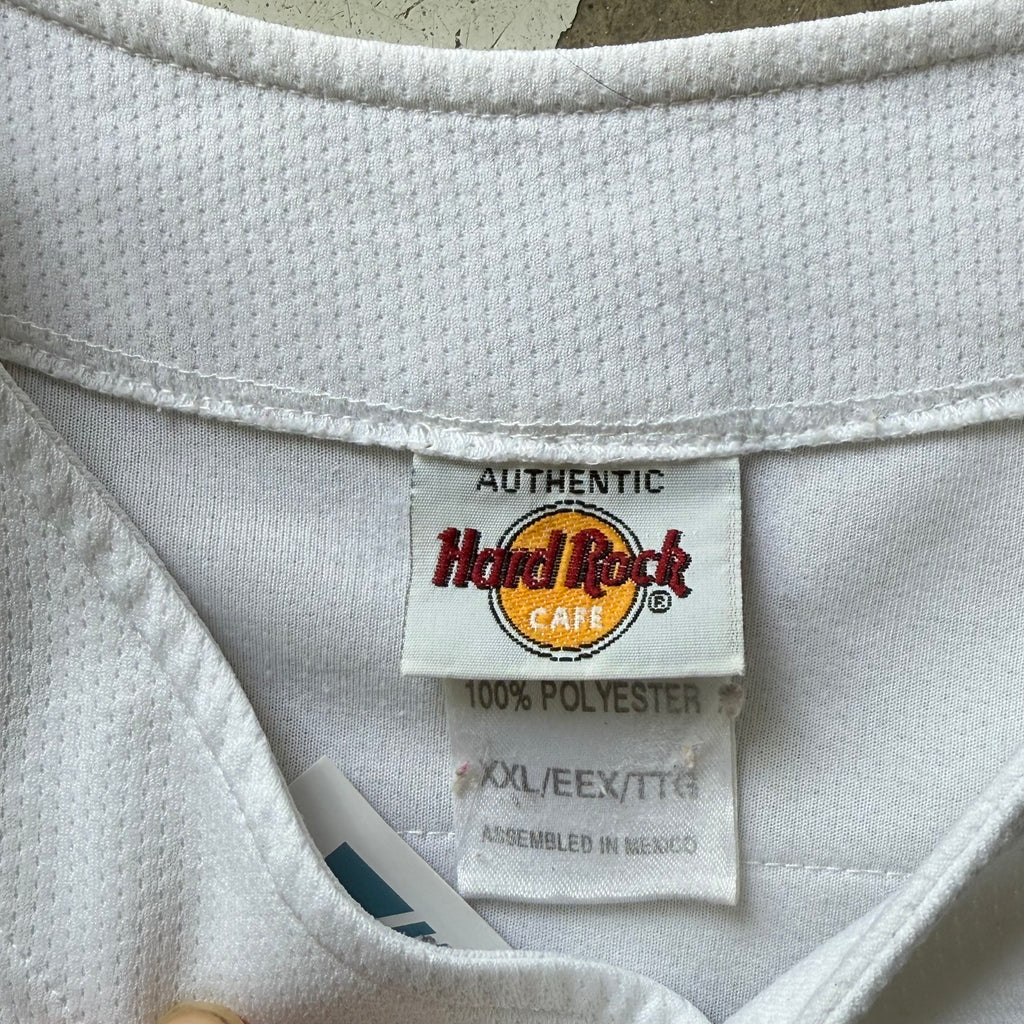 Hard Rock Cafe | baseball jersey | hvid/blå | XXL