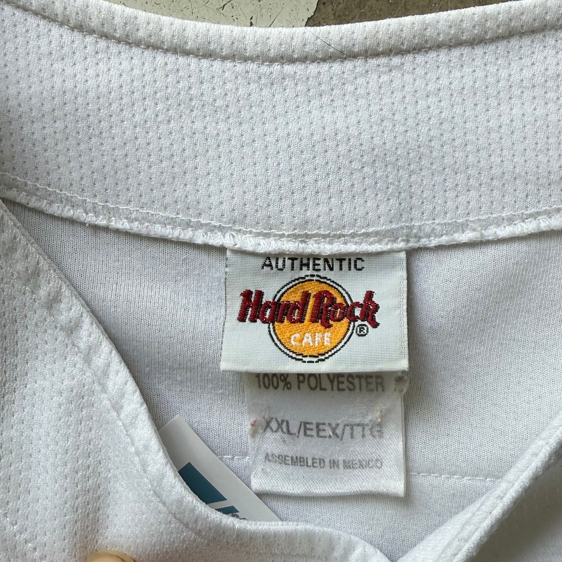 Hard Rock Cafe | baseball jersey | hvid/blå | XXL