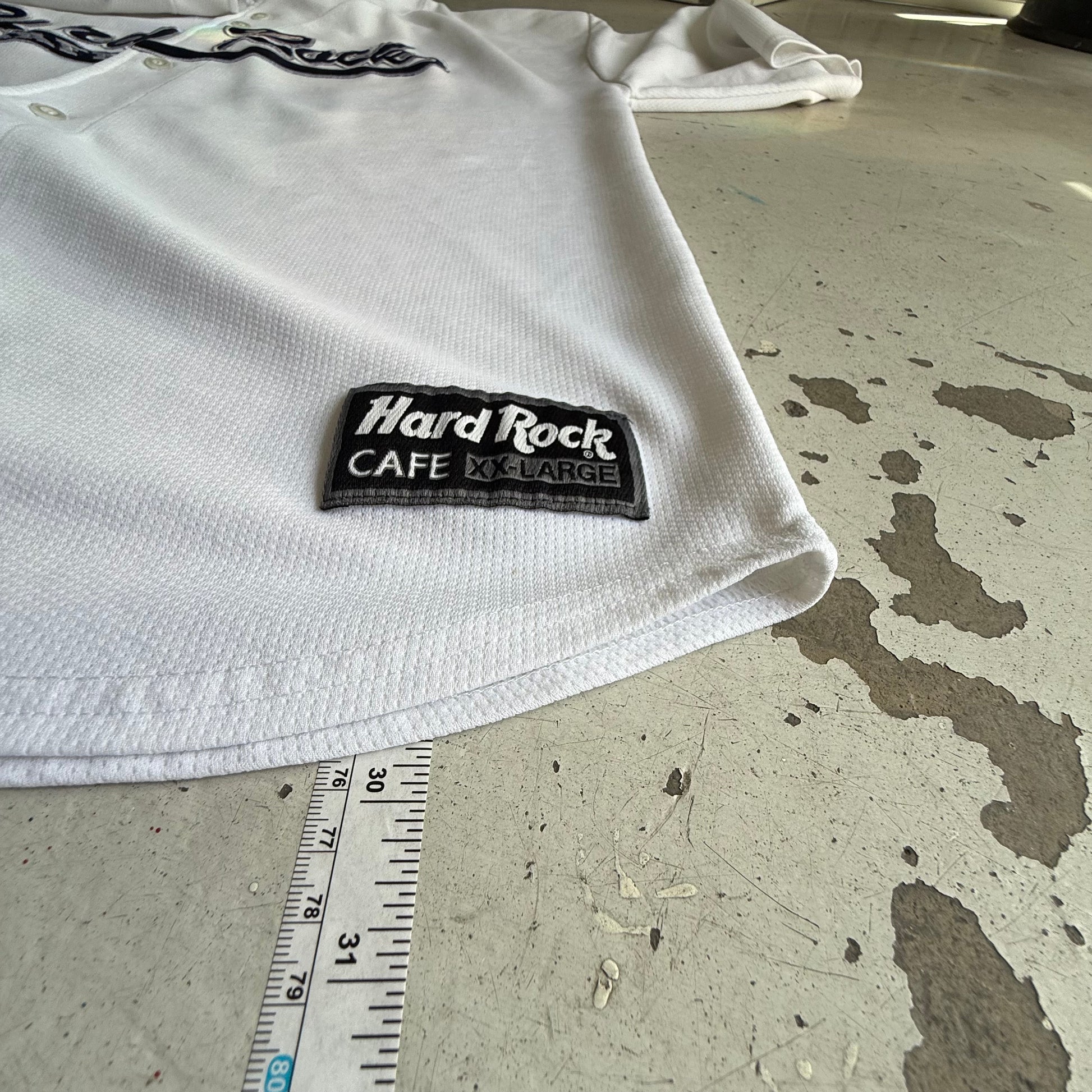 Hard Rock Cafe | baseball jersey | hvid/blå | XXL