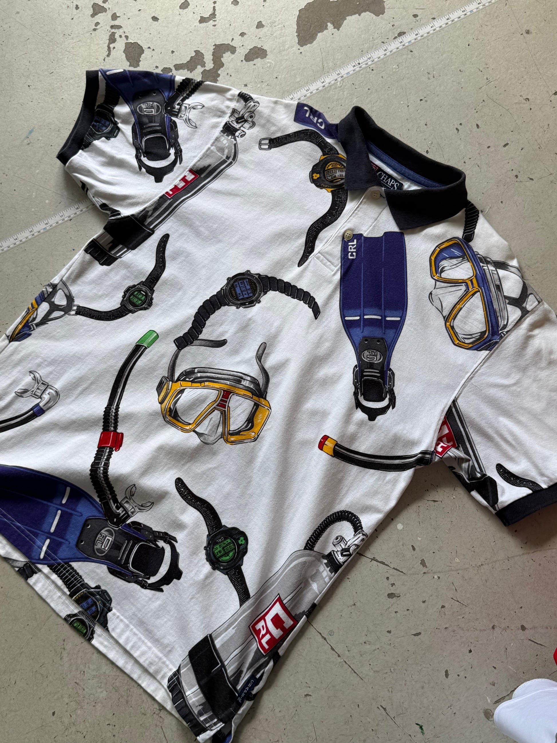 Chaps Ralph Lauren | polo | hvid/multifarvet | L