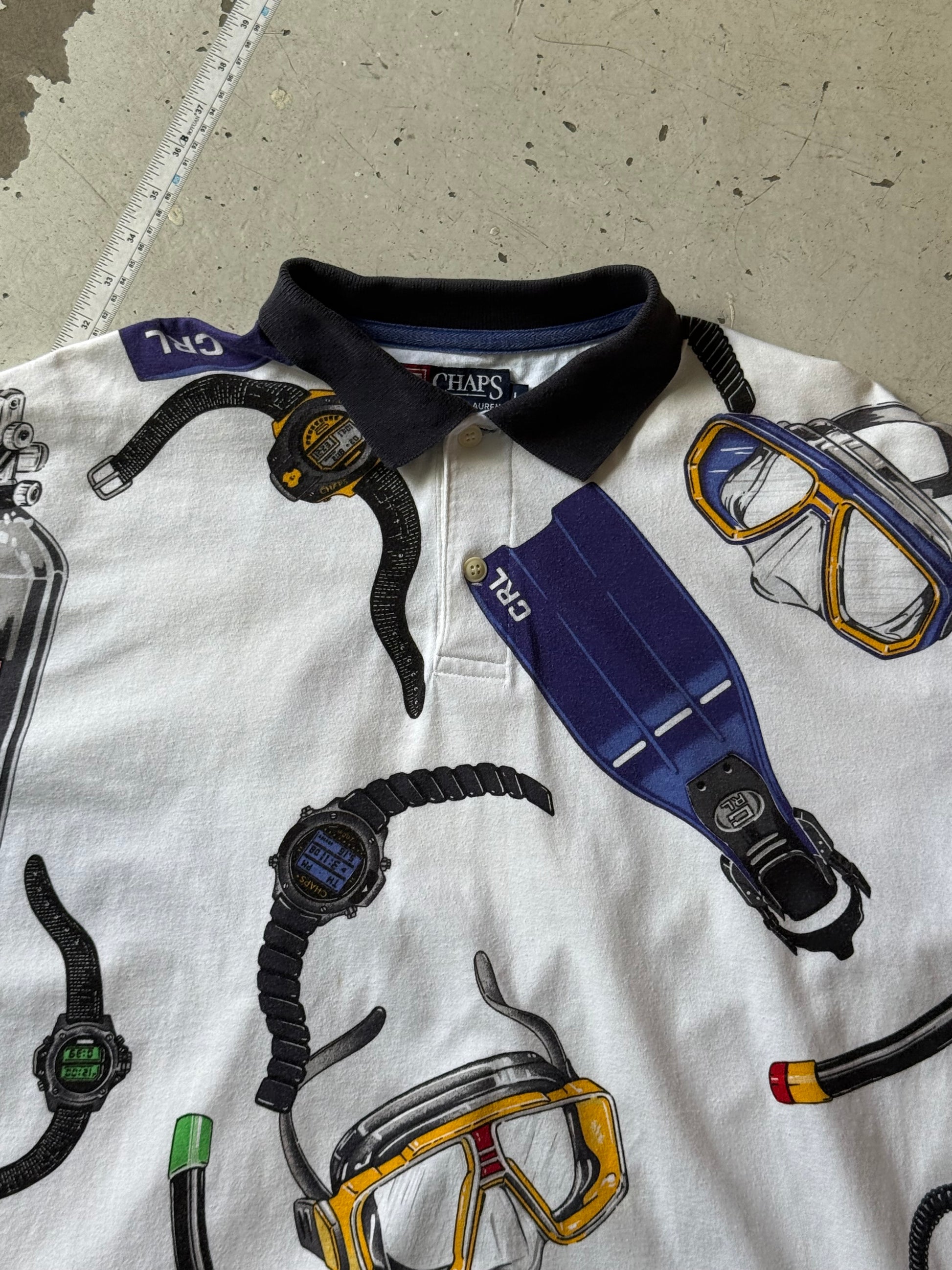 Chaps Ralph Lauren | polo | hvid/multifarvet | L